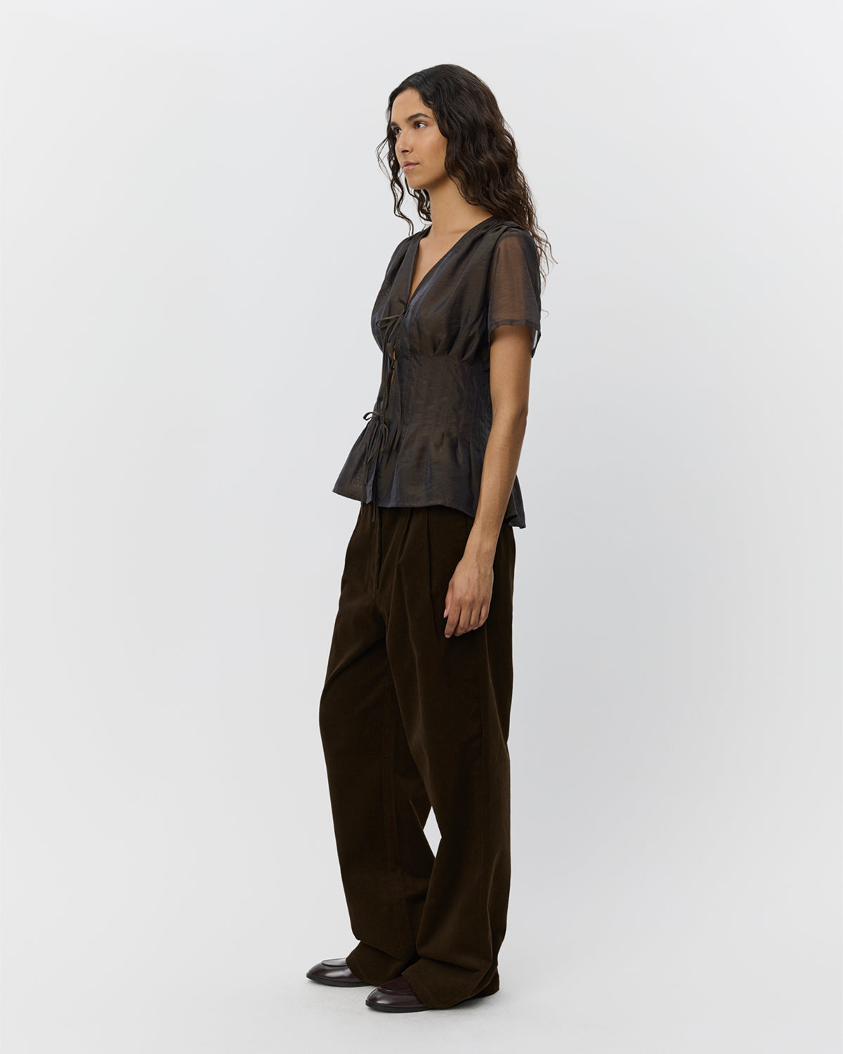 Sofie Schnoor WOMEN MALINASW TROUSERS Trousers 7025 Dark brown