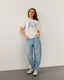MELIKASY TROUSERS - Denim blue