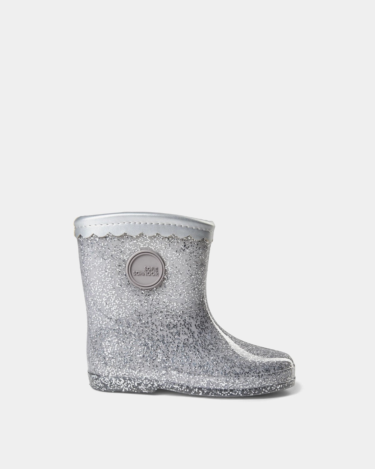 Sofie Schnoor KIDS MELLYSK GUMMISTØVLE MED FOER Gummistøvle 8005 Silver
