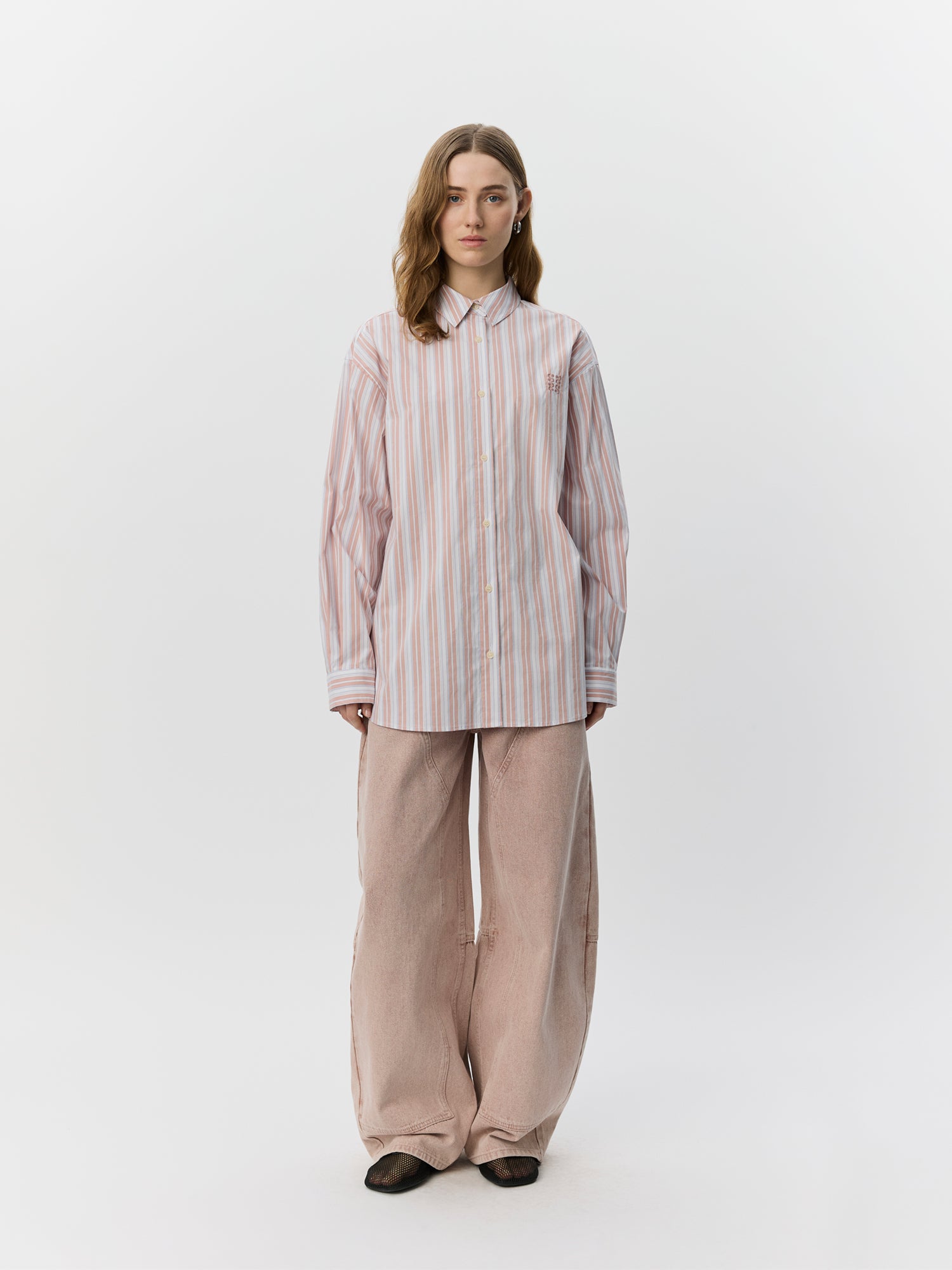 Sofie Schnoor WOMEN MERCYSW OVERSIZED SKJORTE Skjorte 4169 Light Rose Striped