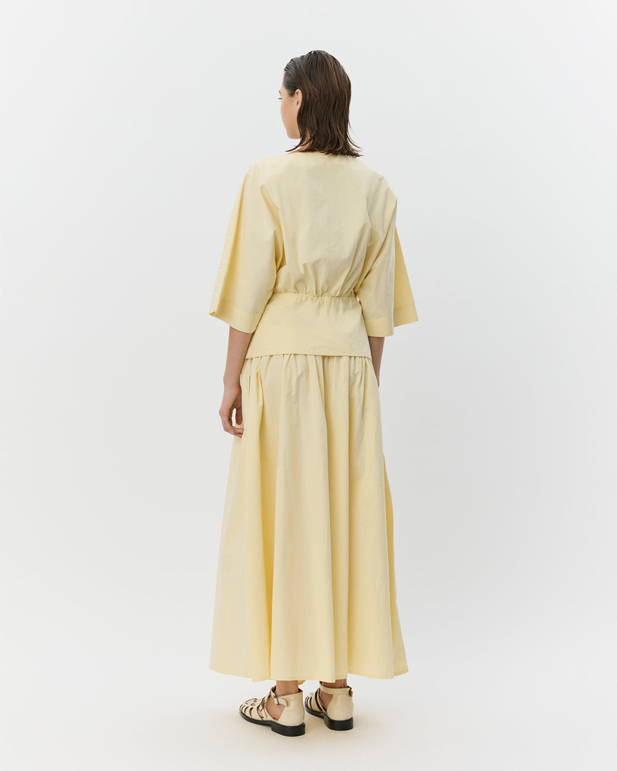 Sofie Schnoor WOMEN MIKKASW HALS MED BÅD UDSKÆRING BLUSE Bluse 2026 Light yellow