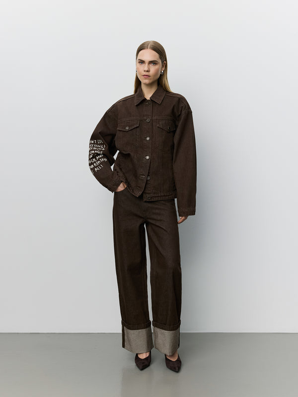 MISHASW FOLD UP JEANS
