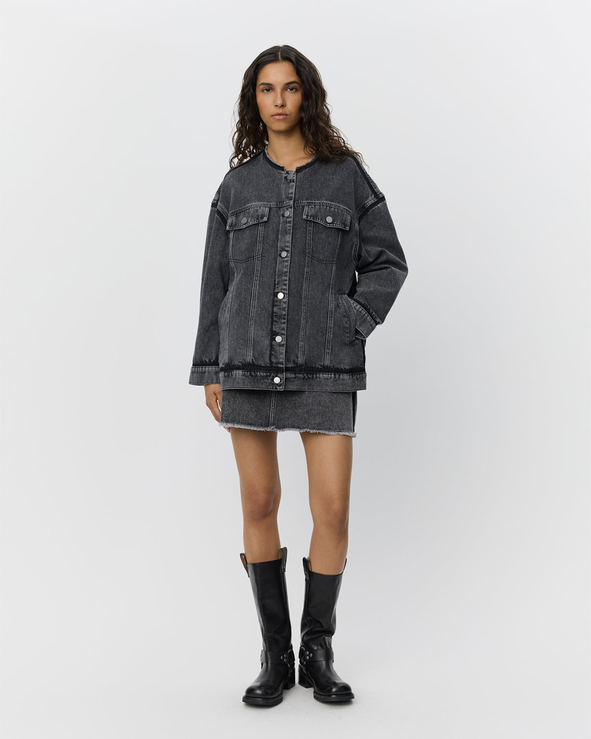 NADIASW JACKET Jakke - 1015 Washed black | Sofie Schnoor