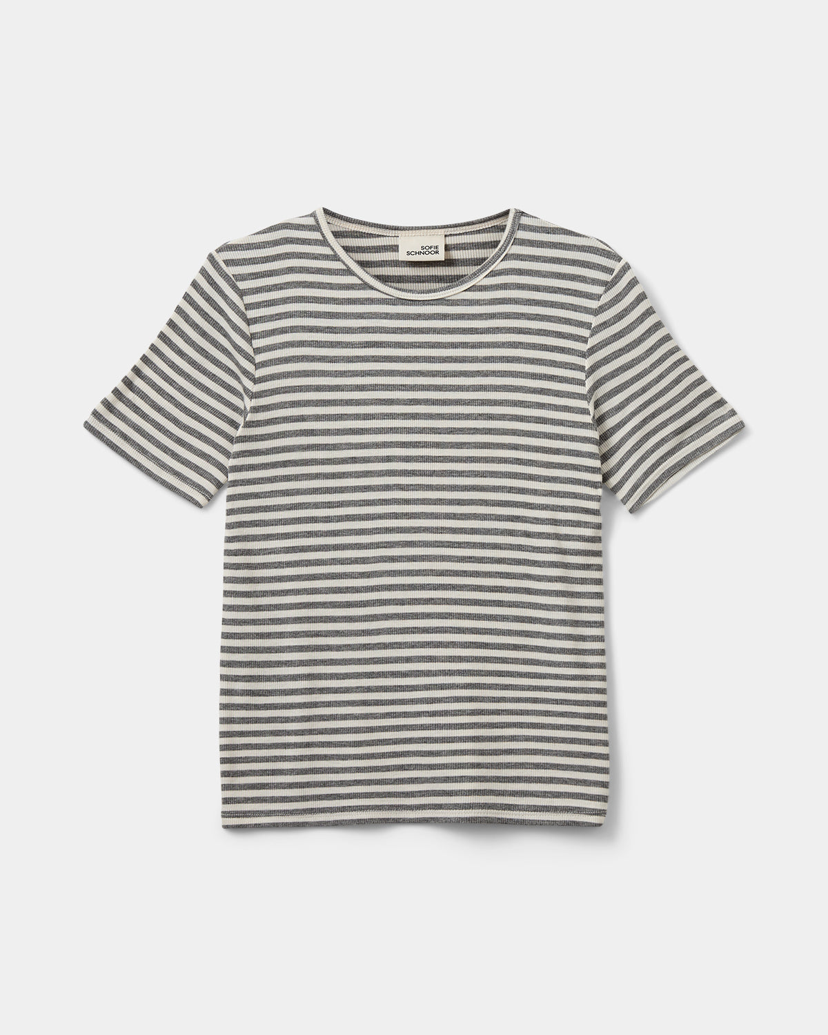 Sofie Schnoor YOUNG NATALIASY RIB T-SHIRT T-shirt 8048 Grey Striped