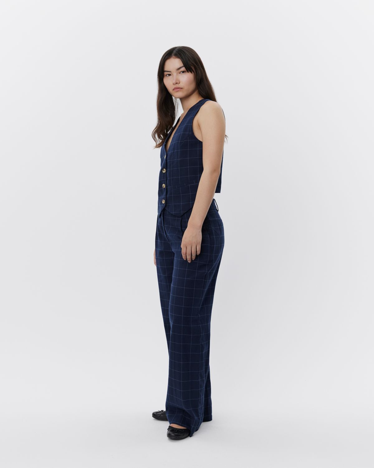 Sofie Schnoor WOMEN NATHALIASW TROUSERS Trousers 5103 Navy check