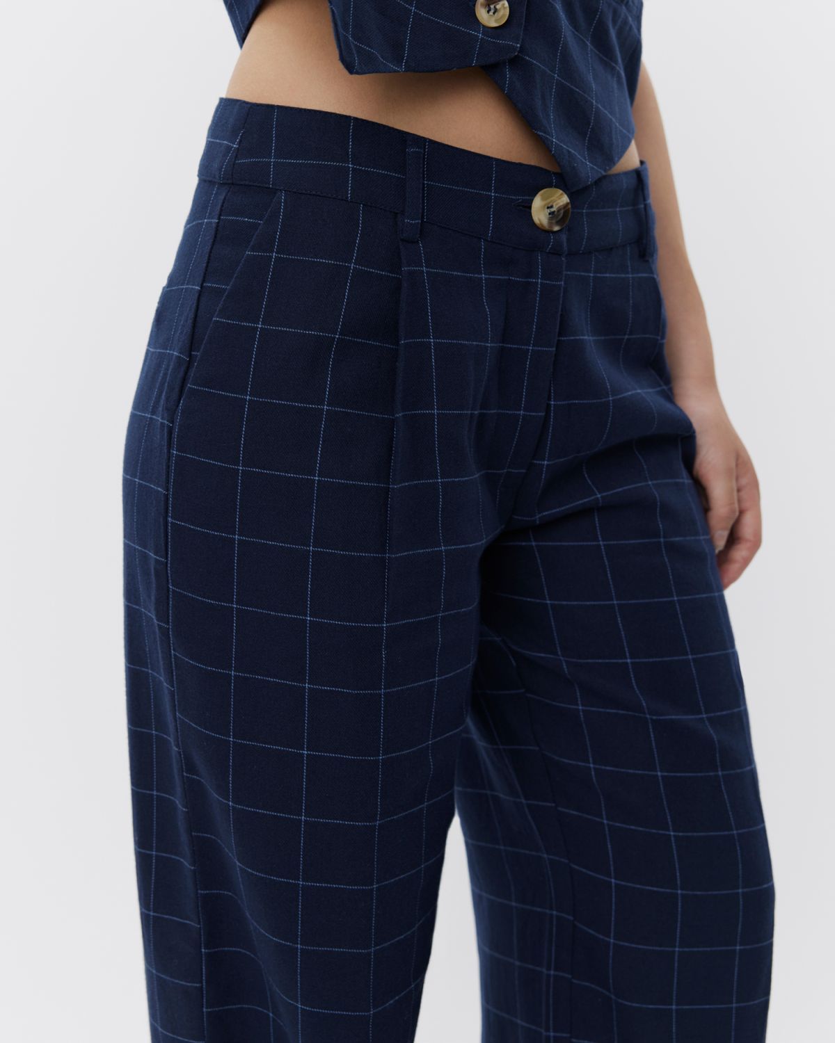 Sofie Schnoor WOMEN NATHALIASW TROUSERS Trousers 5103 Navy check