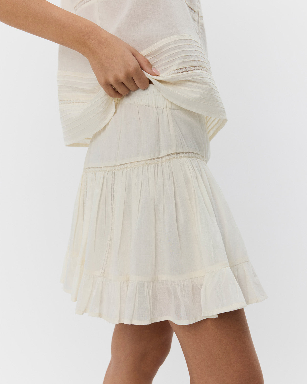 Sofie Schnoor WOMEN NATTISW NEDERDEL Nederdel 0153 Cream