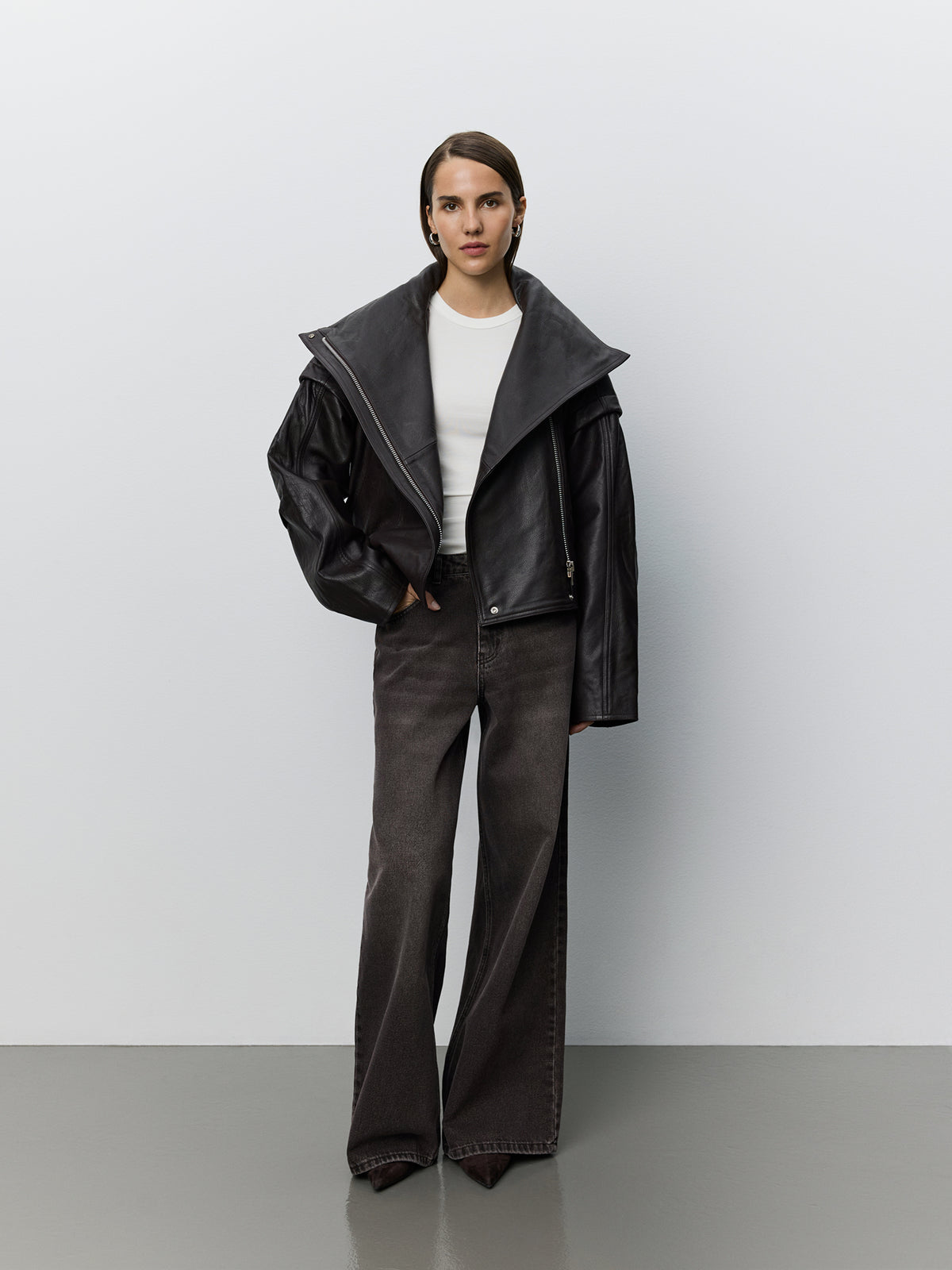 Sofie Schnoor WOMEN NIKITASW LÆDERJAKKE Læderjakke 7171 Dark Plum