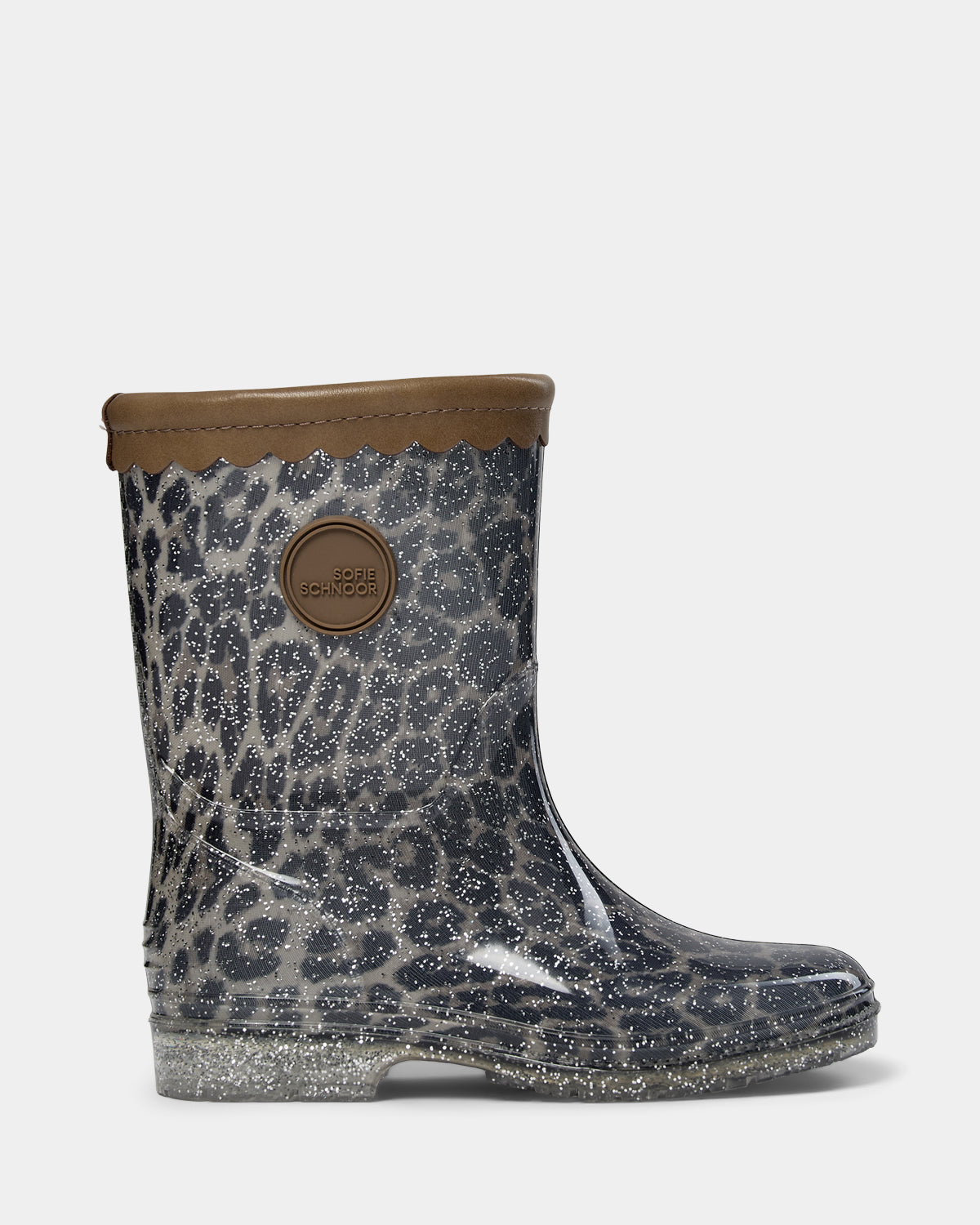 Sofie Schnoor KIDS NILLESK GUMMISTØVLE Gummistøvle 9086 Light brown leopard