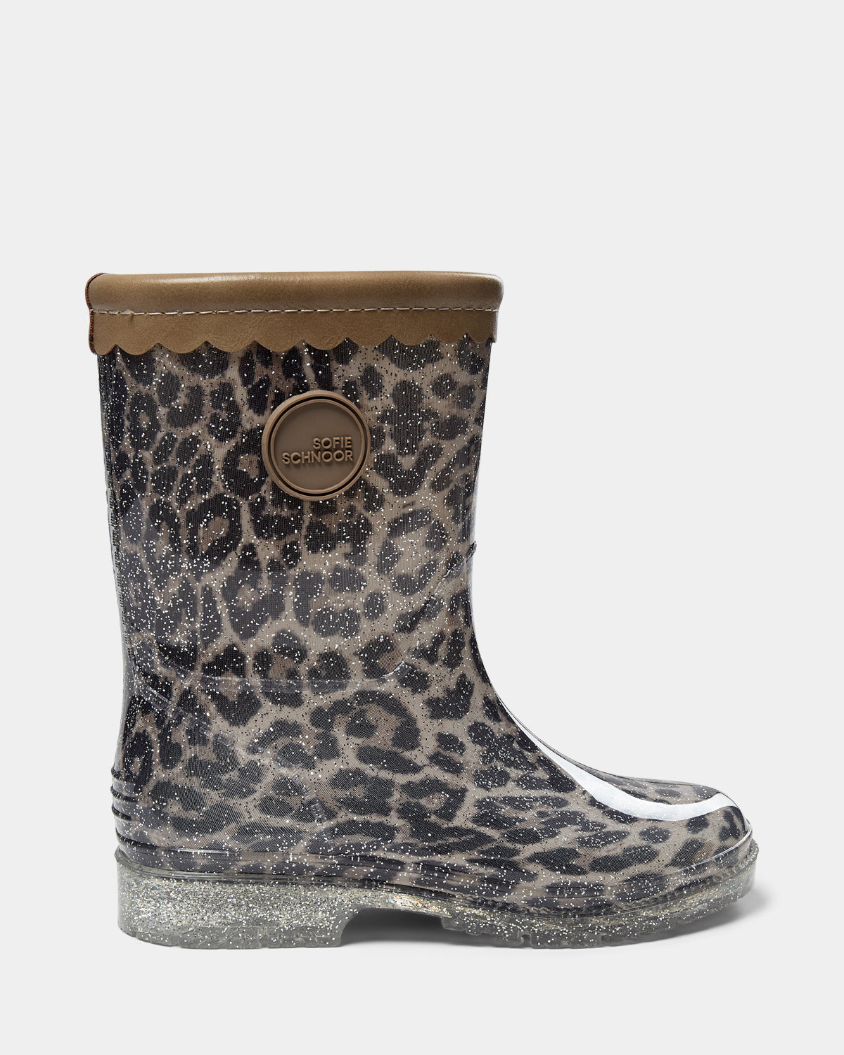 Sofie Schnoor KIDS NILLESK GUMMISTØVLE Gummistøvle 9086 Light brown leopard