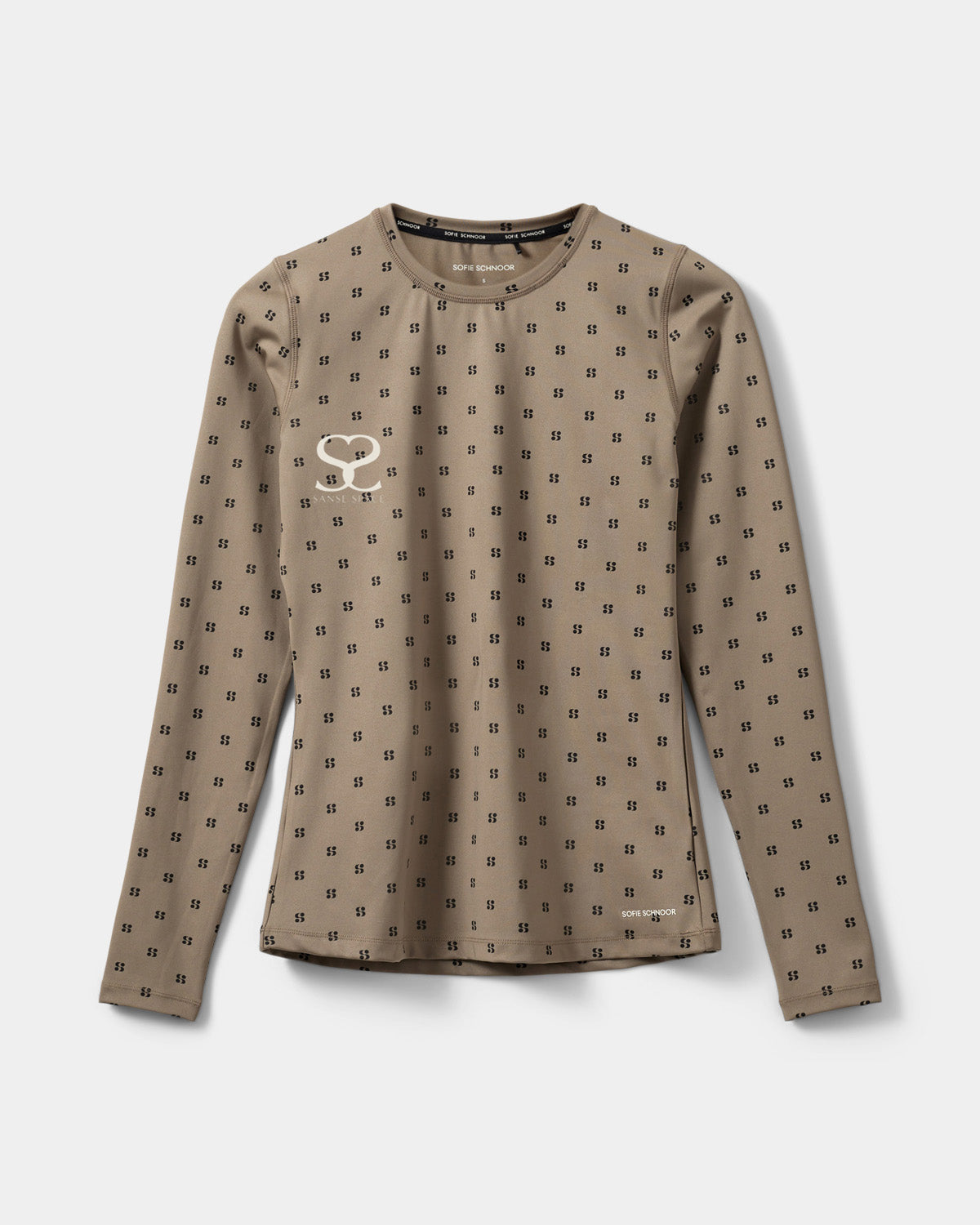 Sofie Schnoor Special Orders NOALLESW T-SHIRT LONG SLEEVE - SANSE SPACE  9099 Middle Brown