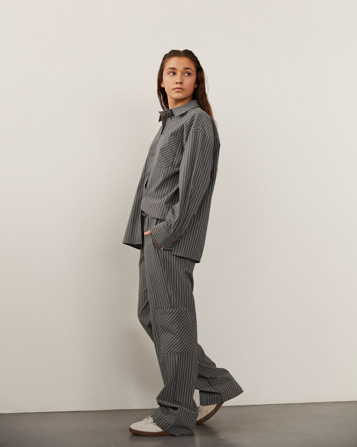 Sofie Schnoor YOUNG NOLASY TROUSERS Trousers 8048 Grey Striped