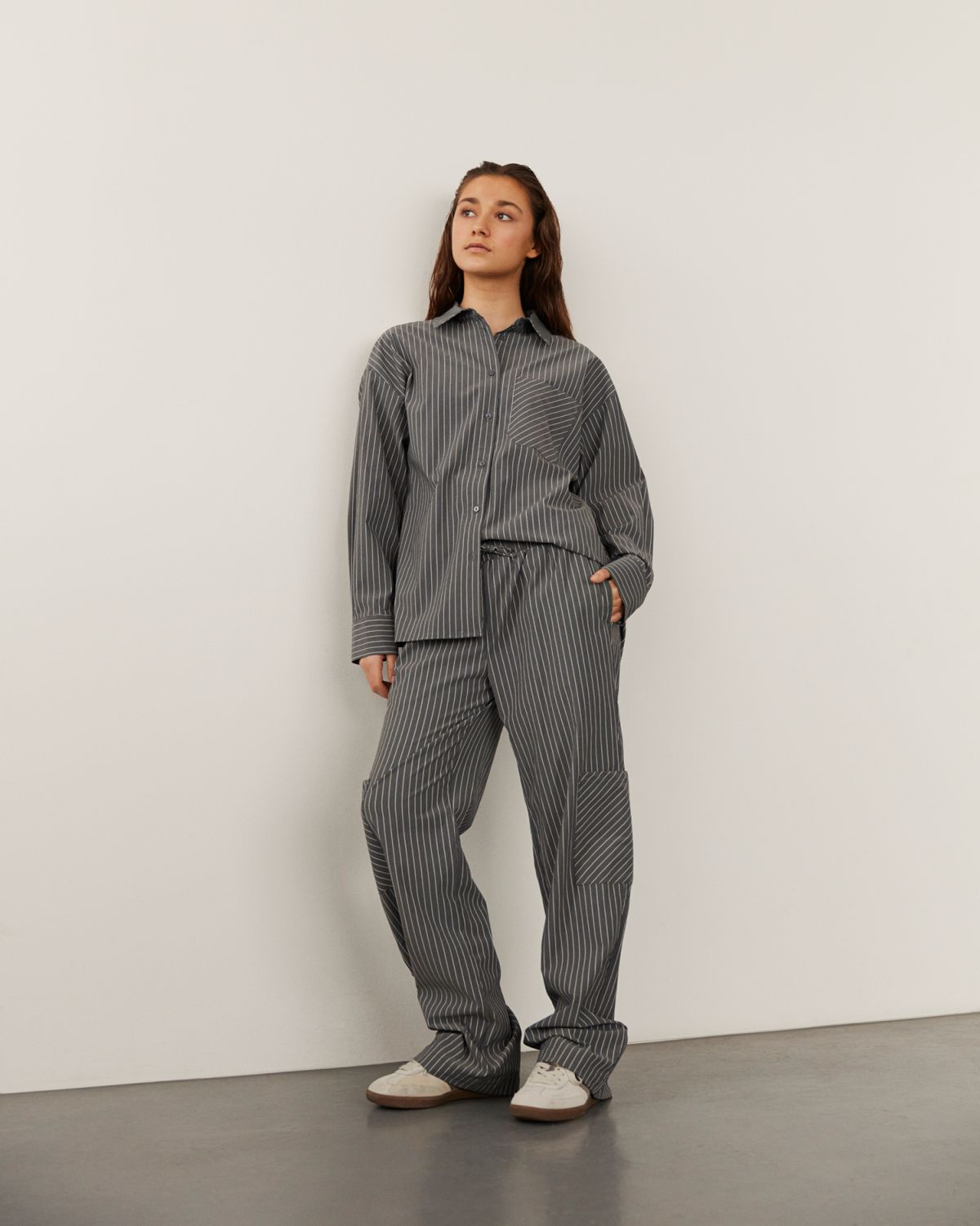 Sofie Schnoor YOUNG NOLASY TROUSERS Trousers 8048 Grey Striped