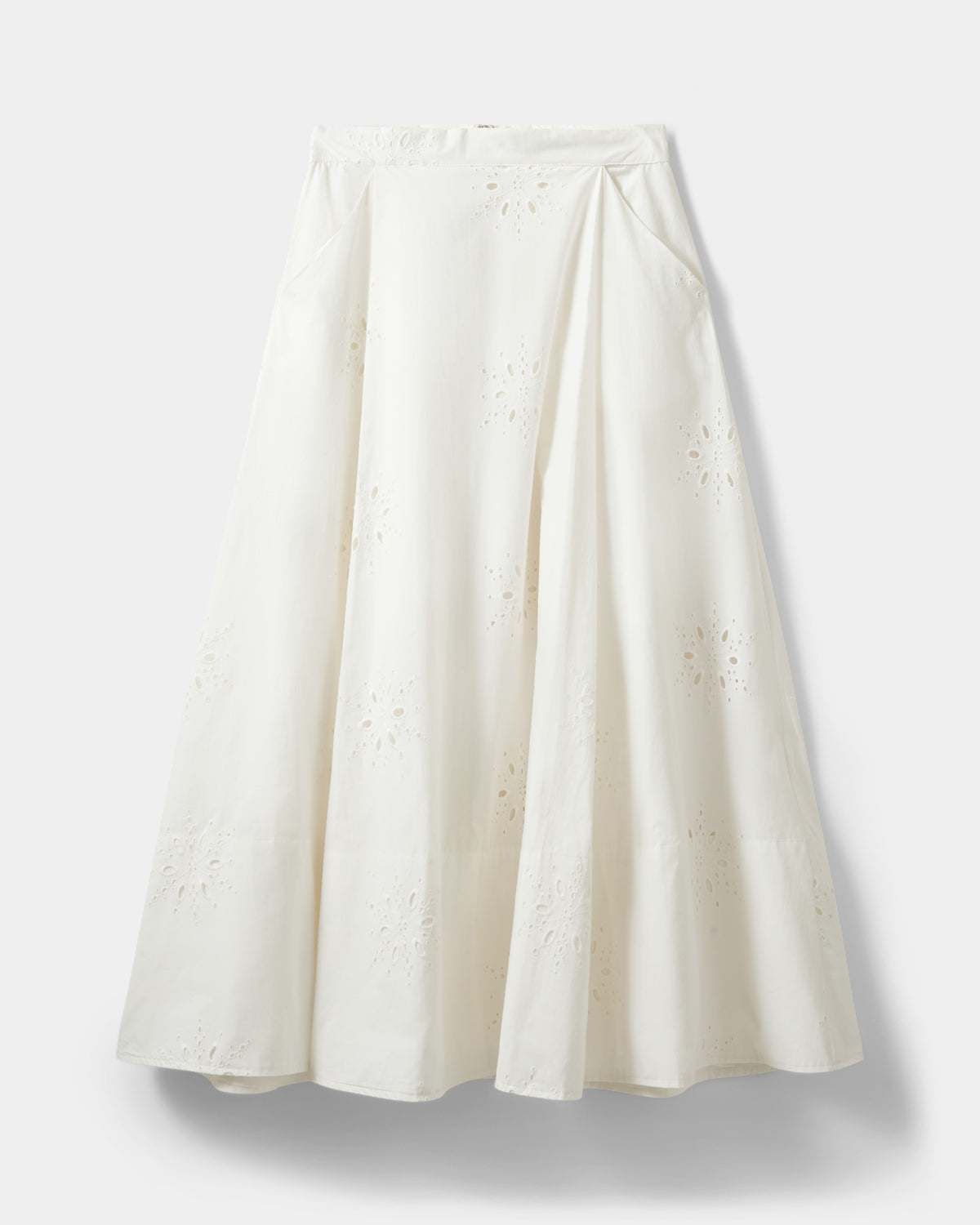 Sofie Schnoor WOMEN NOORSW BRODERET ANGLAISE MAXI NEDERDEL Nederdel 0124 Snow white