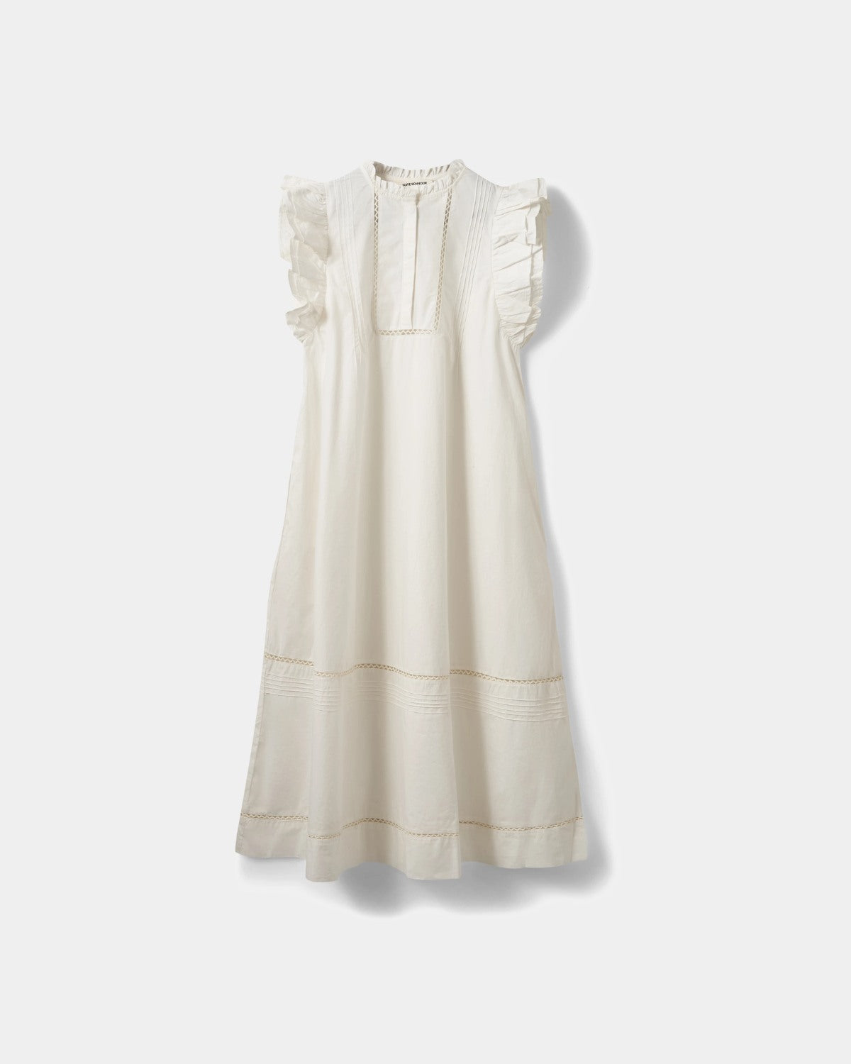 Sofie Schnoor WOMEN OTANIASW FRILL BOMULDSKJOLE Kjole 0141 White Alyssum