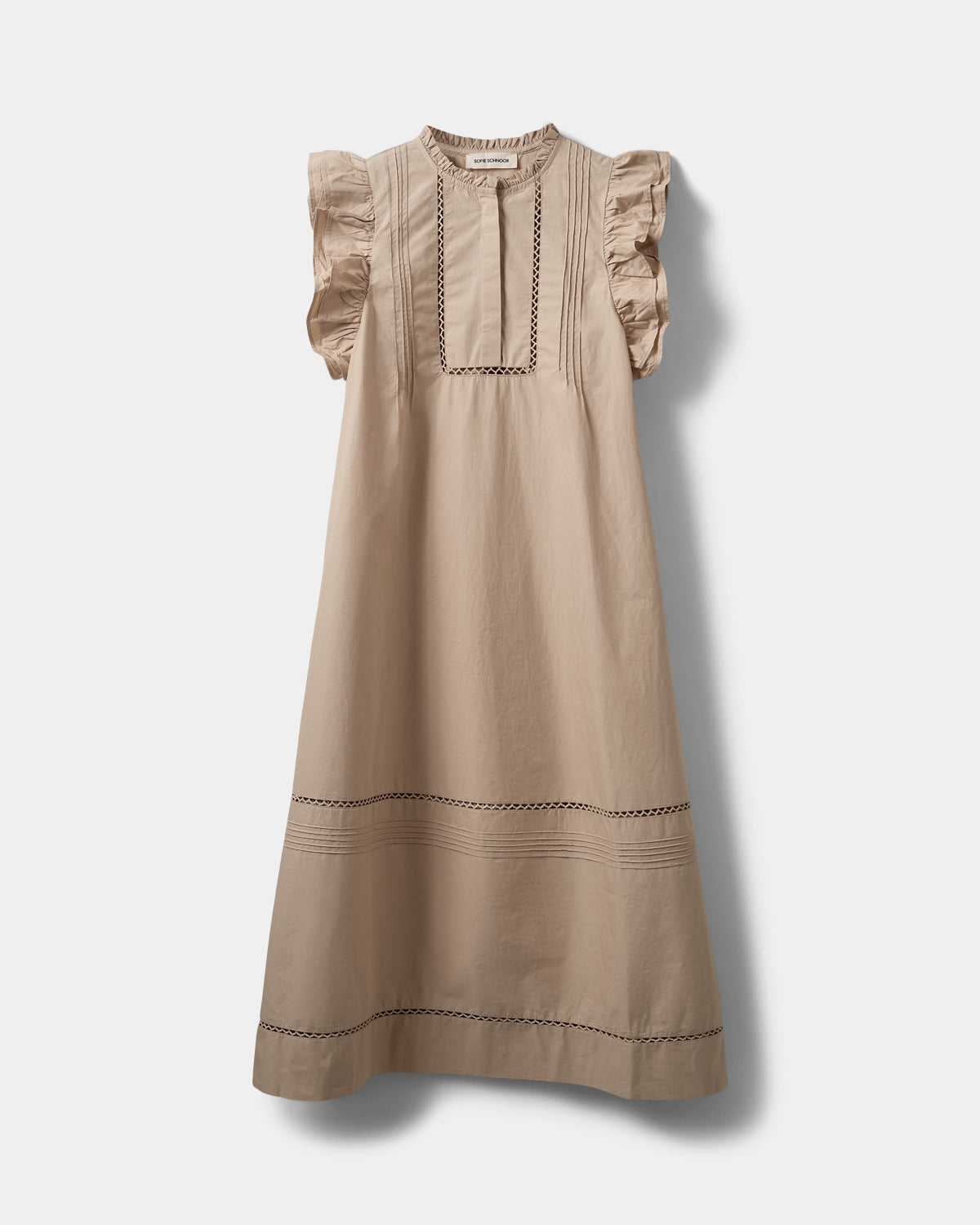 Sofie Schnoor WOMEN OTANIASW FRILL BOMULDSKJOLE Kjole 8058 Feather Gray