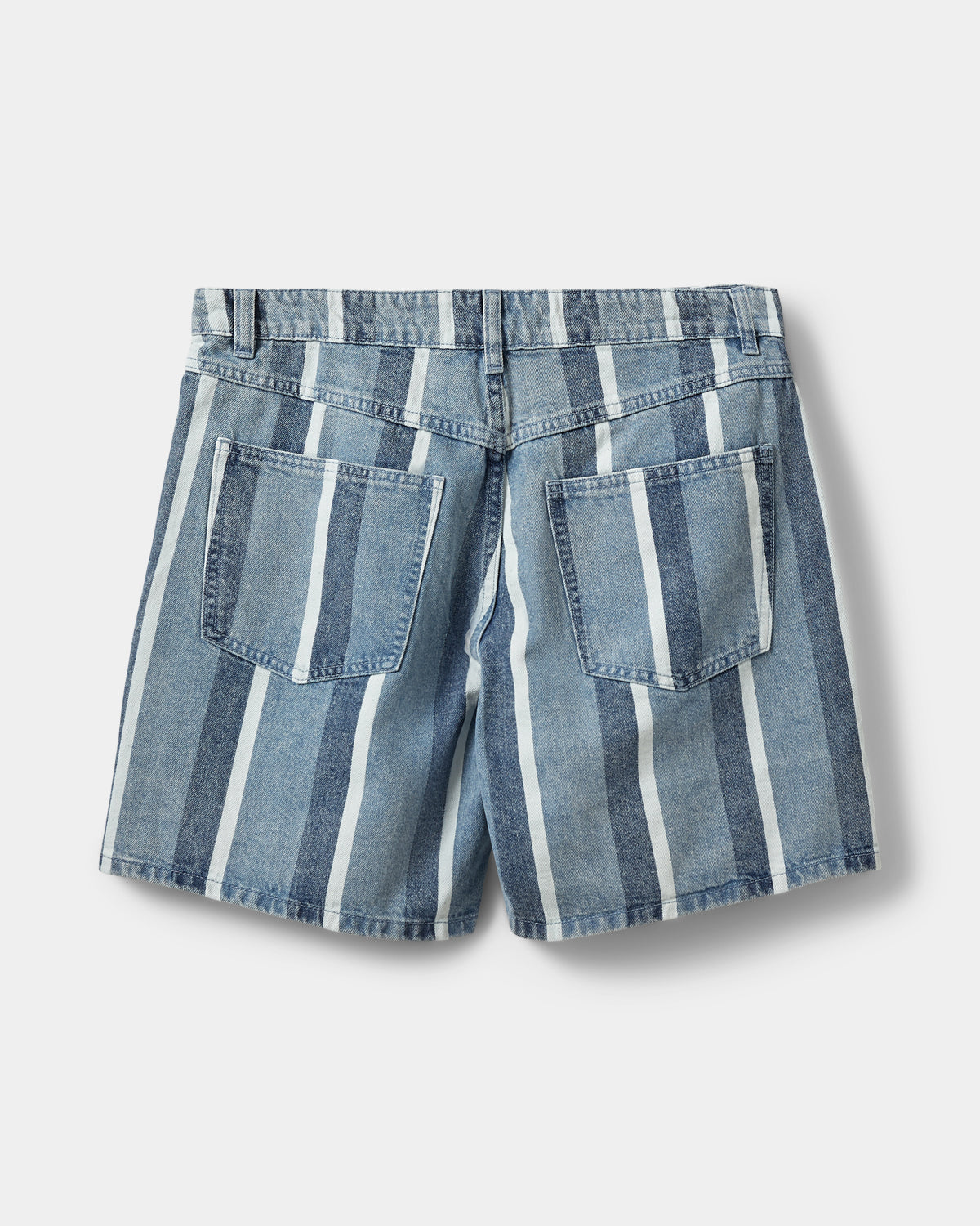 Sofie Schnoor WOMEN OZILASW STRIPET DENIM SHORTS Shorts 5123 Blue denim Stripe