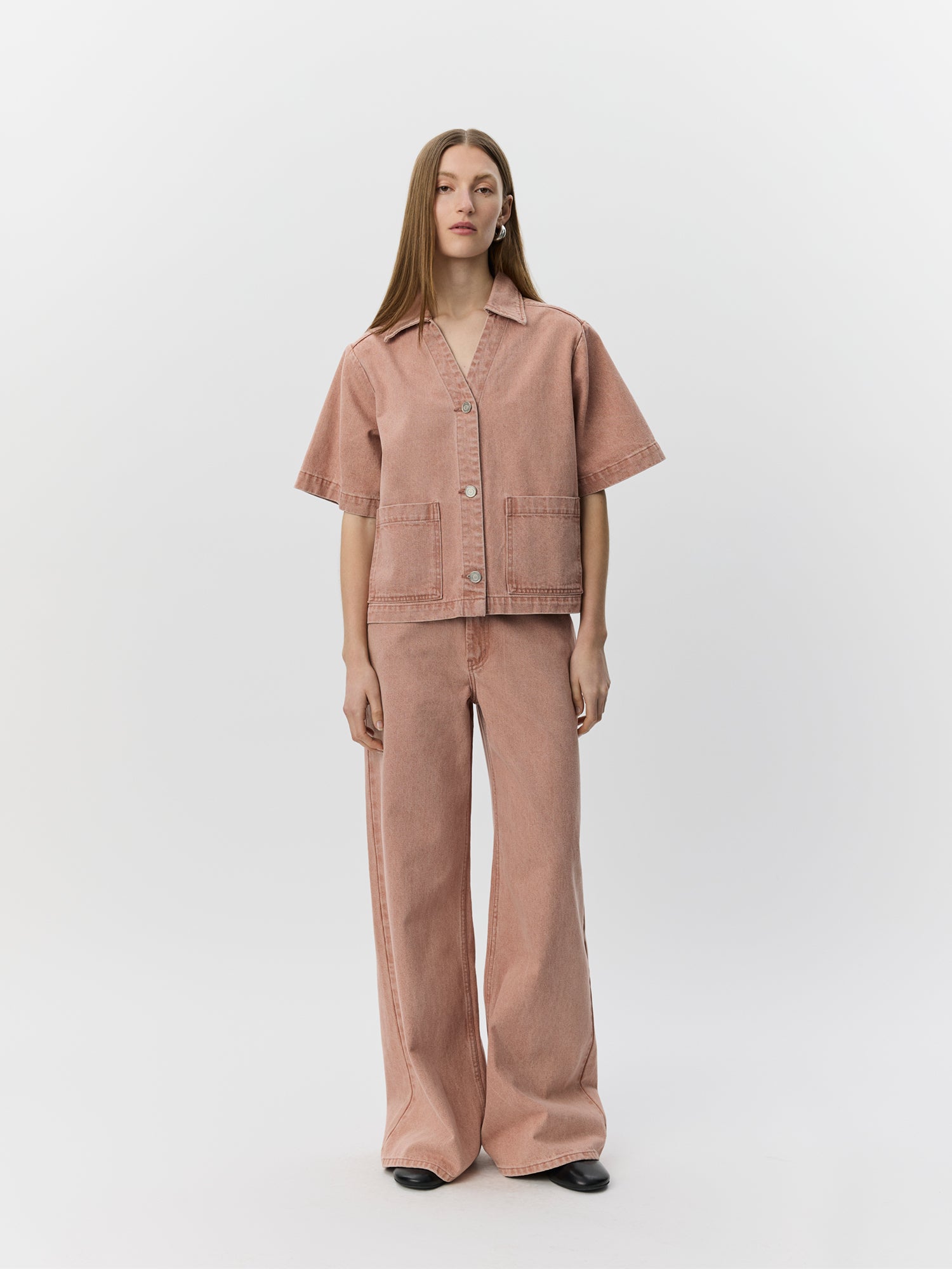 OZZISW WIDE LEG JEANS Jeans - 9102 Rose Denim | Sofie Schnoor