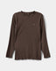 P243435-T-shirt long-sleeve-Chocolate brown