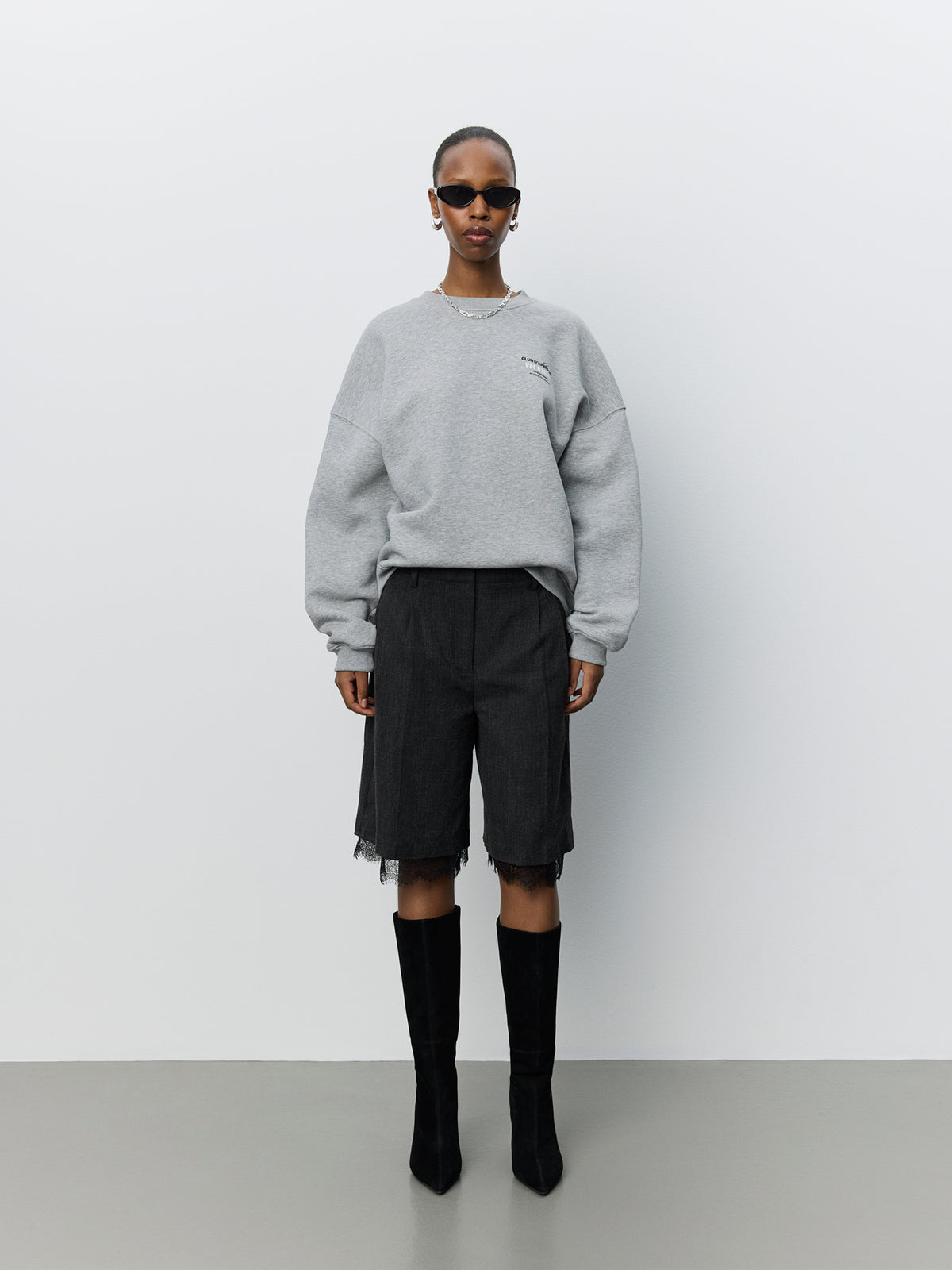 Sofie Schnoor WOMEN PAROSSW OVERSIZE SWEATSHIRT Sweatshirt 8000 Grey Melange