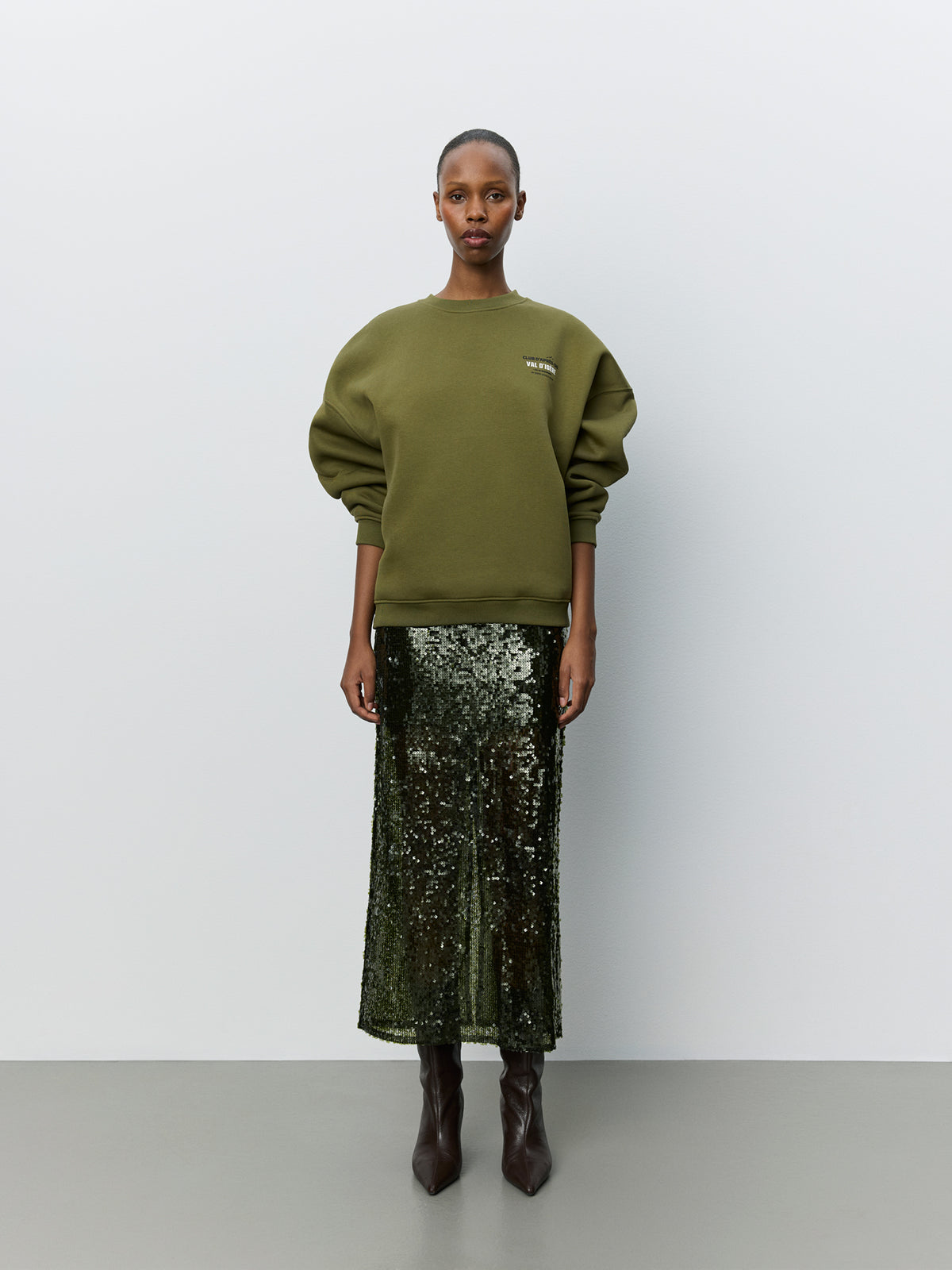 Sofie Schnoor WOMEN PAROSSW OVERSIZE SWEATSHIRT Sweatshirt 3030 Olive green