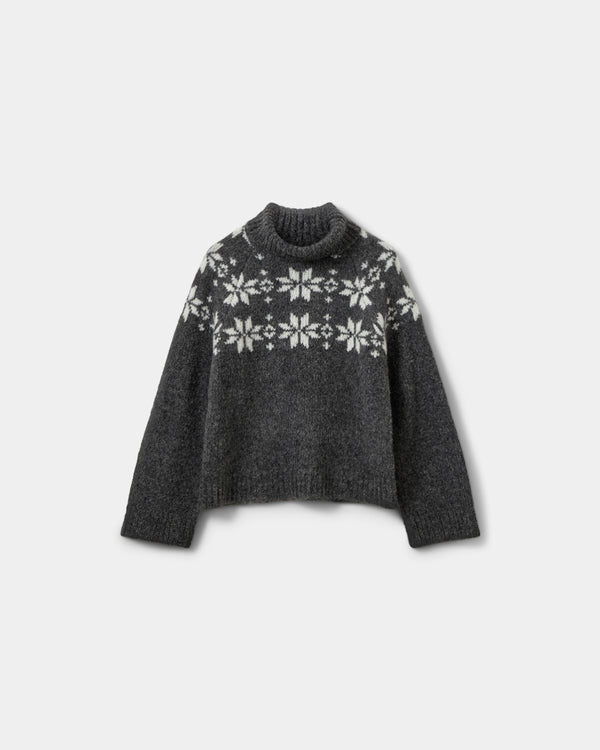 Sofie Schnoor WOMEN PENNASW STJERNE STRIK SWEATER Strik 8008 Dark grey