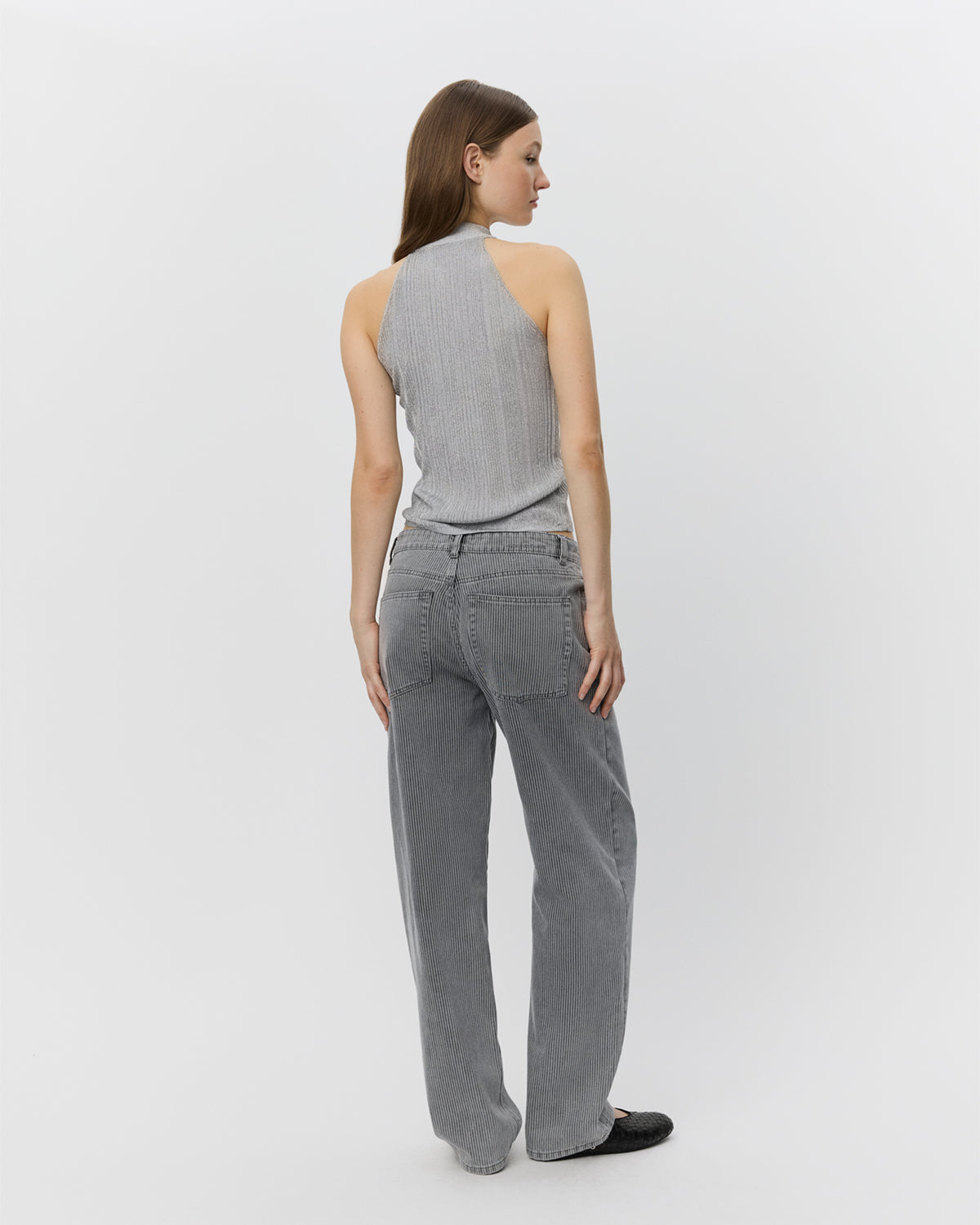 Sofie Schnoor WOMEN PERLASW STRIK TOP Top 8037 Silver