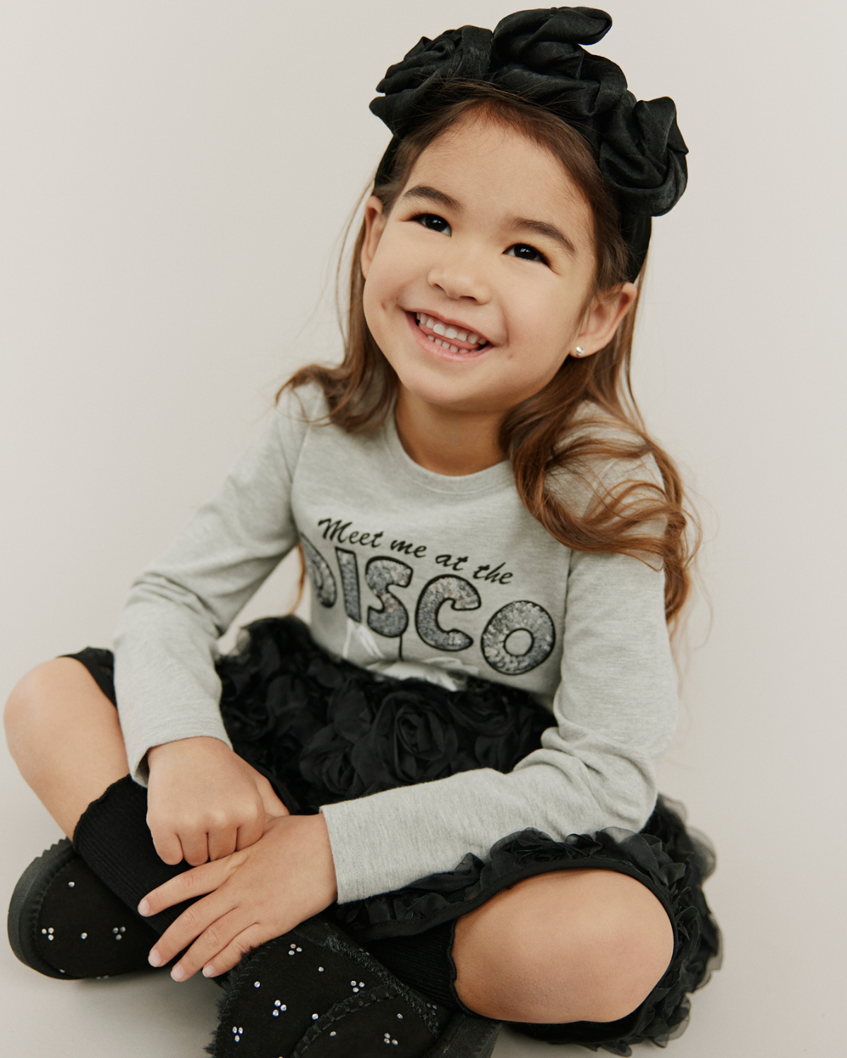 Sofie Schnoor KIDS PERNILLASK T-SHIRT LANGÆRMET T-shirt lang ærmet 8010 Grey melange