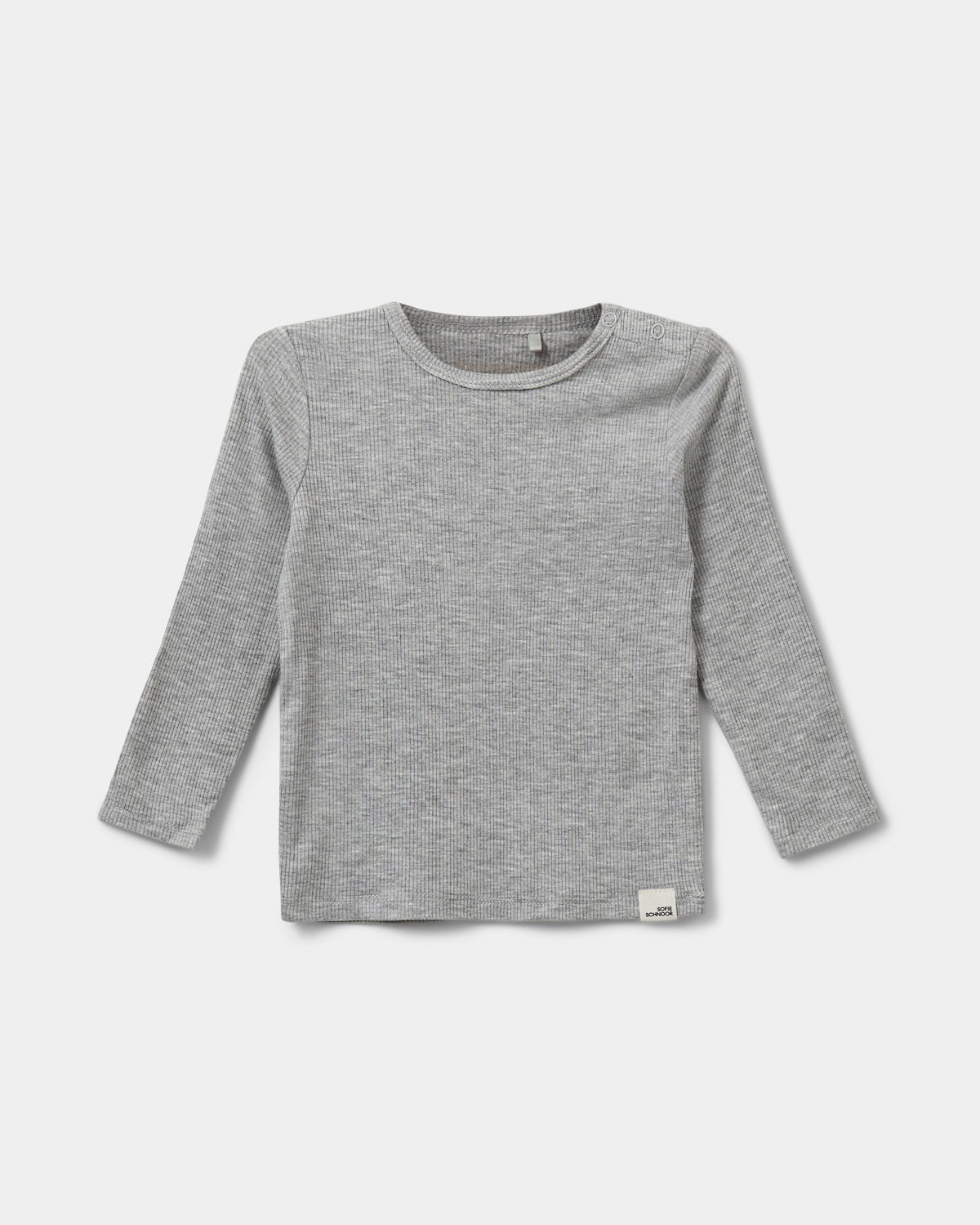Sofie Schnoor KIDS PETRICIASB T-SHIRT LANGÆRMET T-shirt lang ærmet 8000 Grey mel