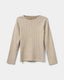 PETRICIASY POINTELLE LONGSLEEVE TEE - Beige