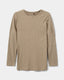 PETRICIASK T-SHIRT LONG SLEEVE - Dark Sand
