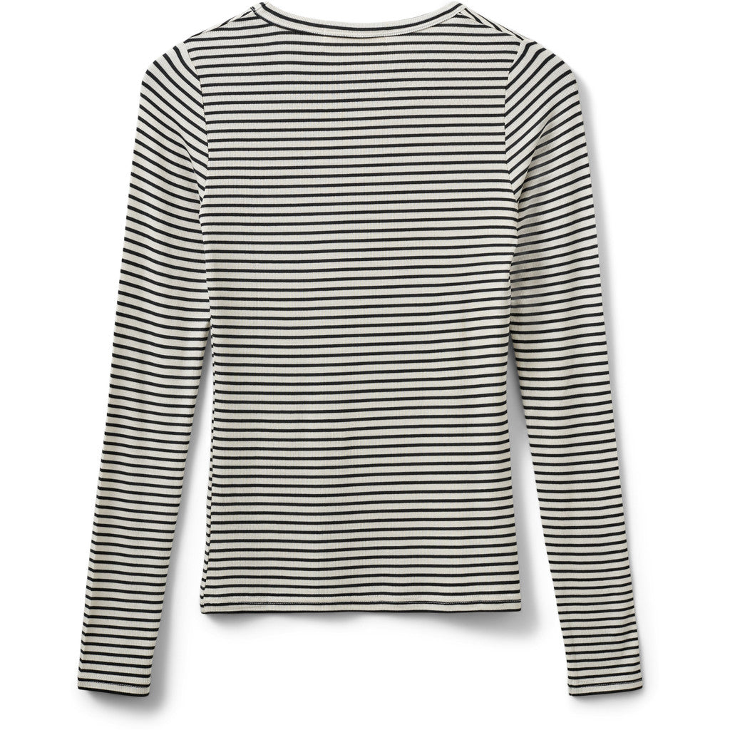Sofie Schnoor WOMEN PETRICIASW STRIBE T-SHIRT LANGÆRMET T-shirt lang ærmet 0104 Off white