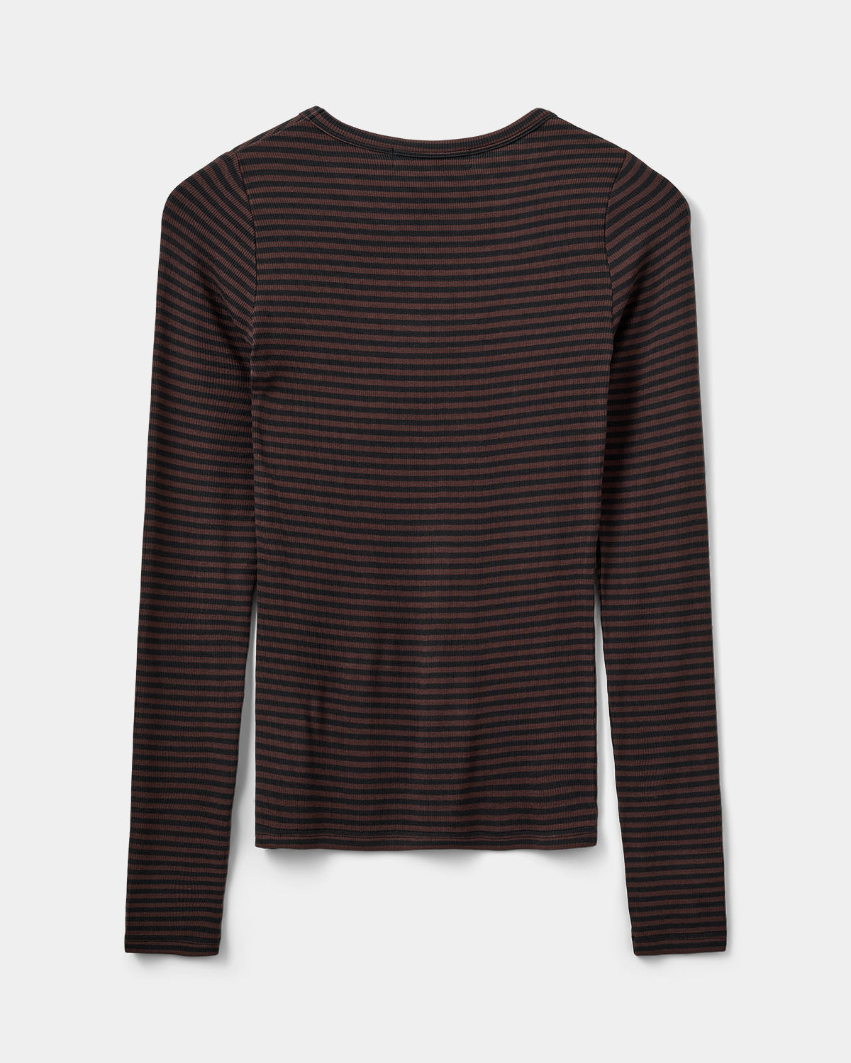 Sofie Schnoor WOMEN PETRICIASW STRIPE T-SHIRT LONG SLEEVE T-shirt Long Sleeve 7141 Dark Brown Black striped