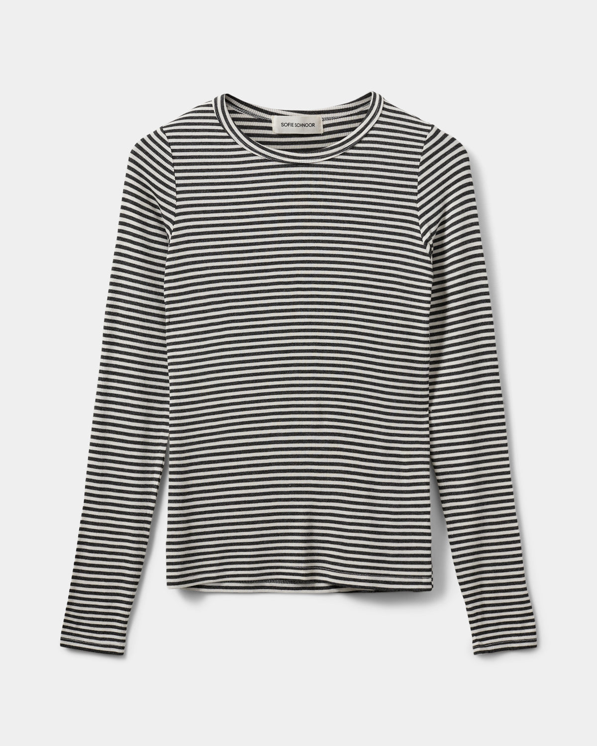 Sofie Schnoor WOMEN PETRICIASW STRIPE T-SHIRT LONG SLEEVE T-shirt Long Sleeve 8051 Dark Grey Striped