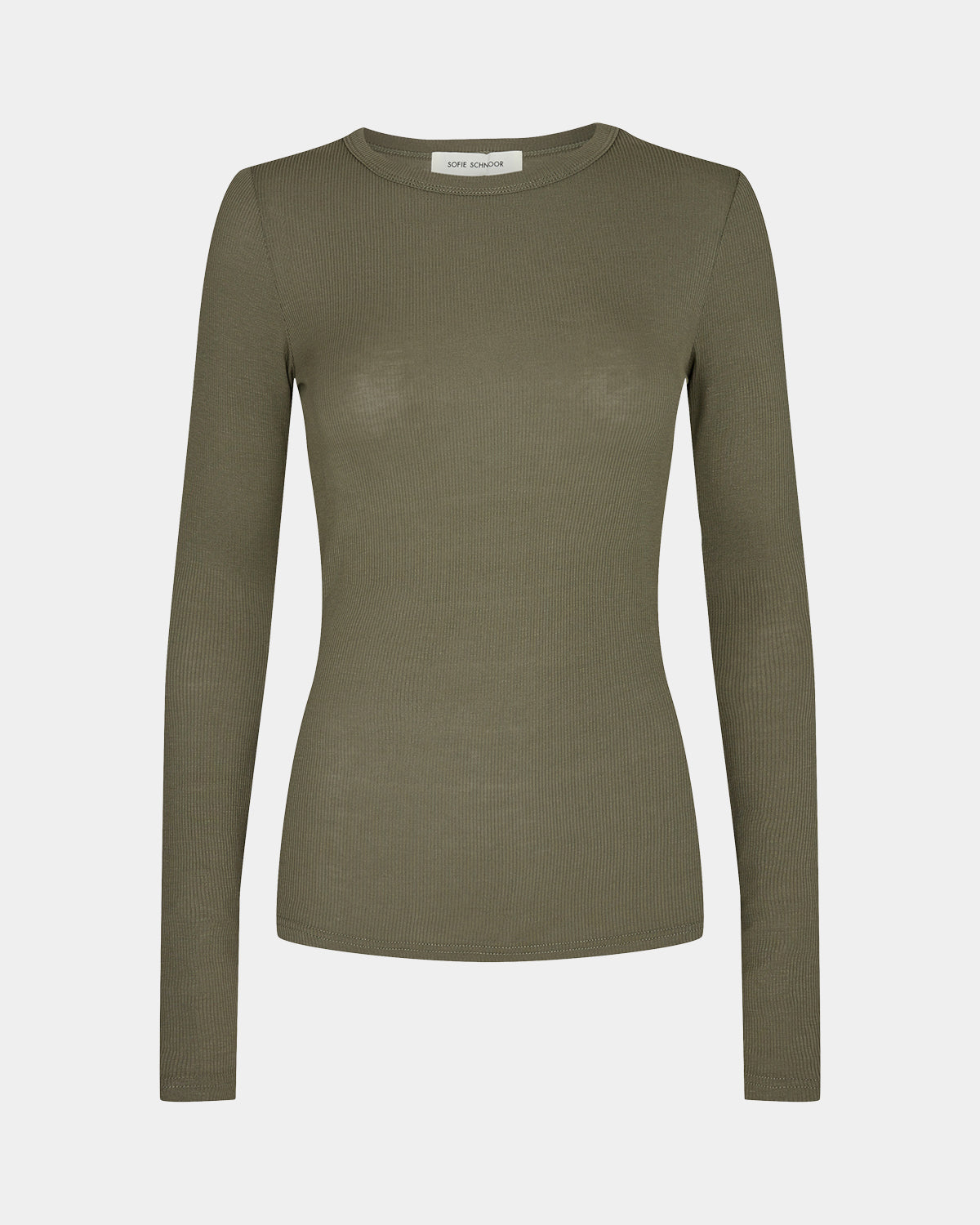 Sofie Schnoor WOMEN PETRICIASW T-SHIRT LONG SLEEVE T-shirt Long Sleeve 3061 Army Green