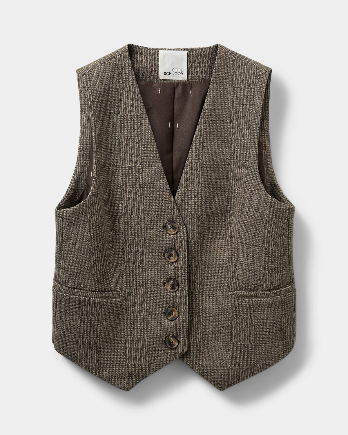 Sofie Schnoor WOMEN PHOENIXSW VEST Vest 9007 Brown check