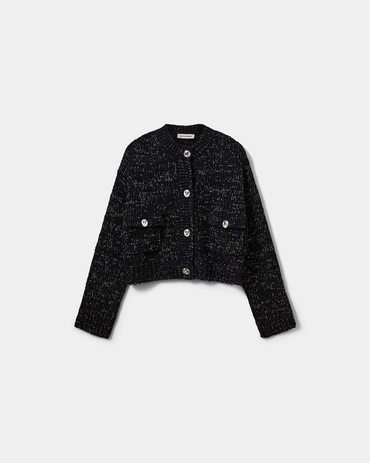 Sofie Schnoor WOMEN PILASW STRIK CARDIGAN Cardigan 1003 Black glitter