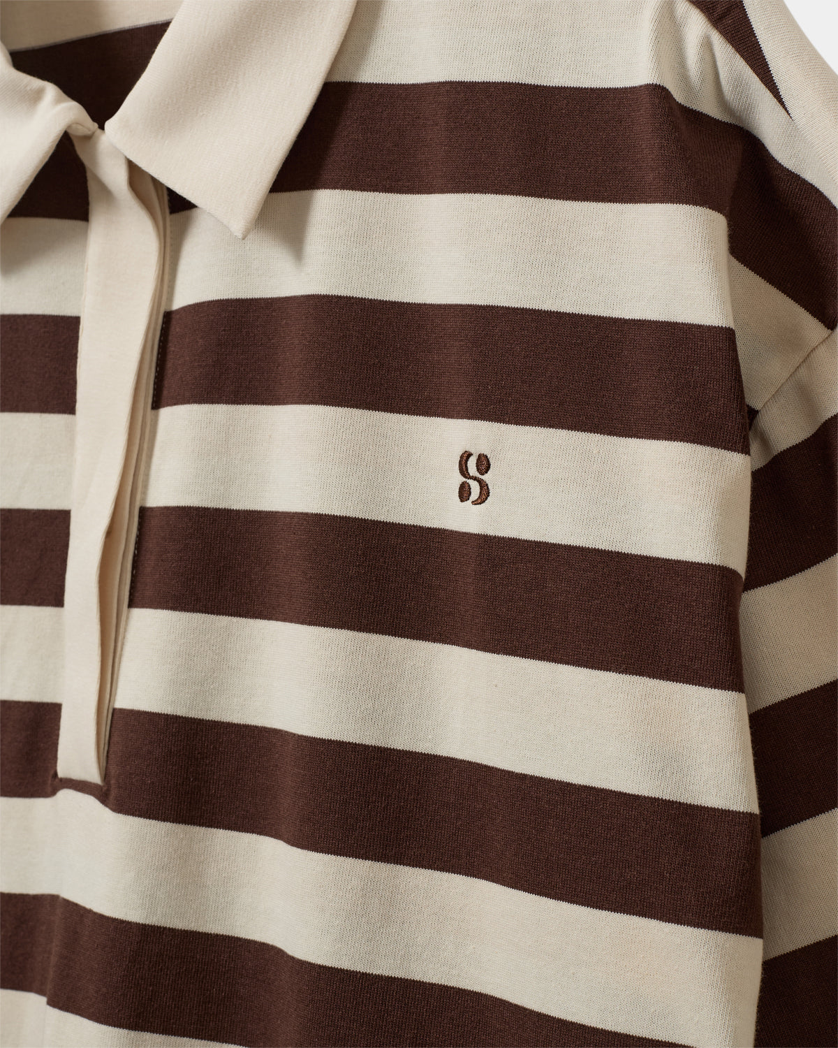 PILSW oversized oversize striped polo t-shirt in Striped | T
