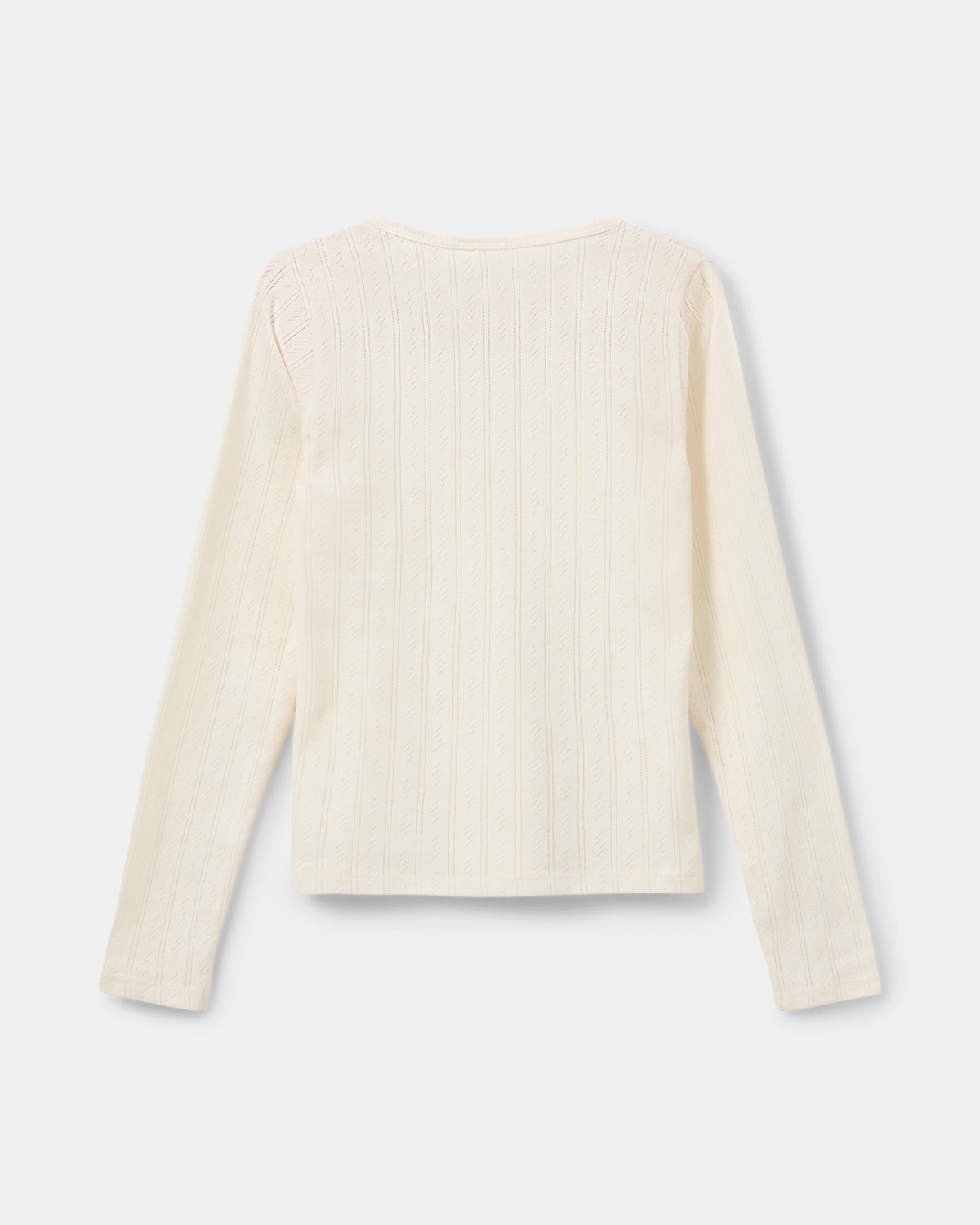 Sofie Schnoor YOUNG PetriciaSY Pointelle Longsleeve Tee T-shirt Long Sleeve 0109 Off White