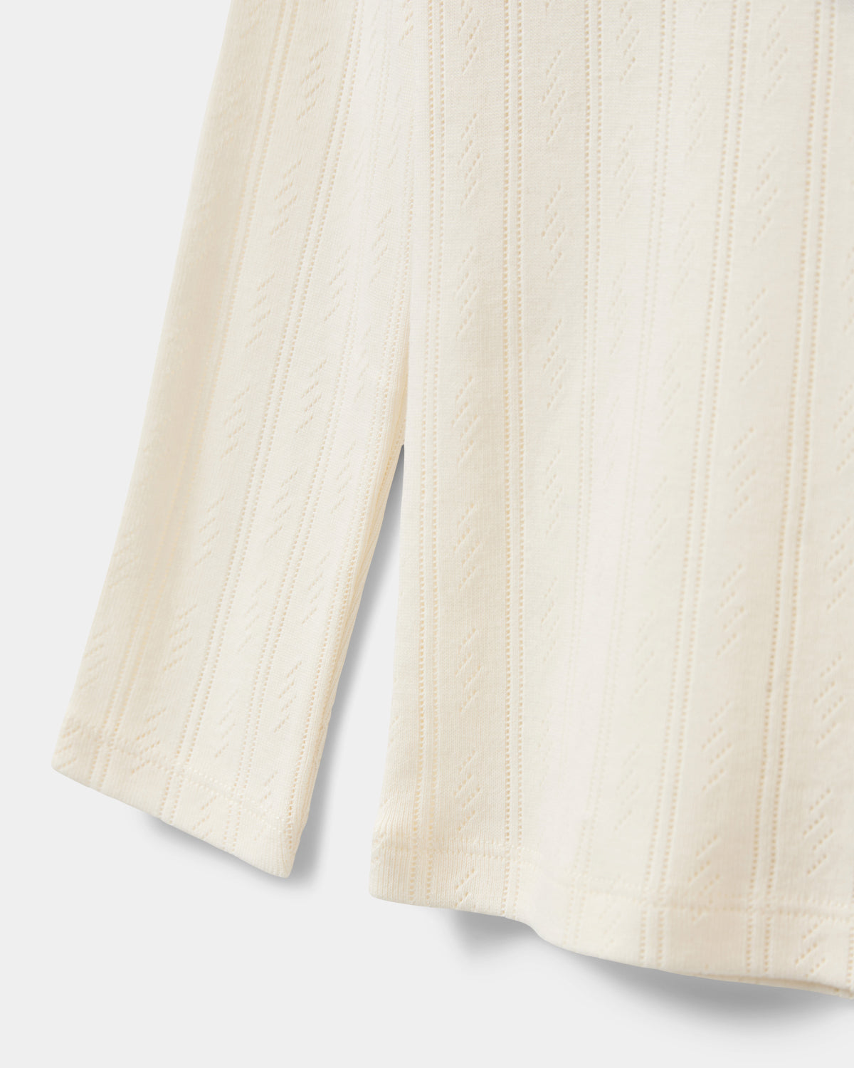 Sofie Schnoor KIDS PetriciaSY Pointelle Longsleeve Tee T-shirt Long Sleeve 0109 Off White