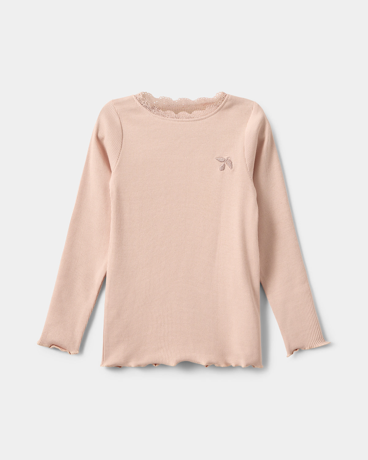 Sofie Schnoor KIDS RAMITASK T-SHIRT LONG SLEEVE T-shirt Long Sleeve 4135 Leaf Light rose