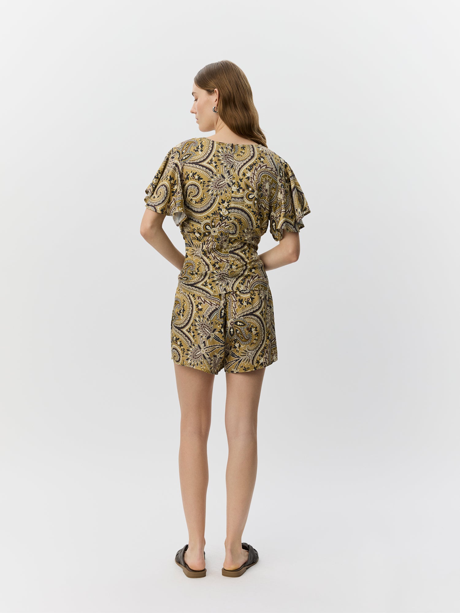 Sofie Schnoor WOMEN REMISW PAISLEY PRINTET SHORTS Shorts 7163 Bronze Mix Paisley