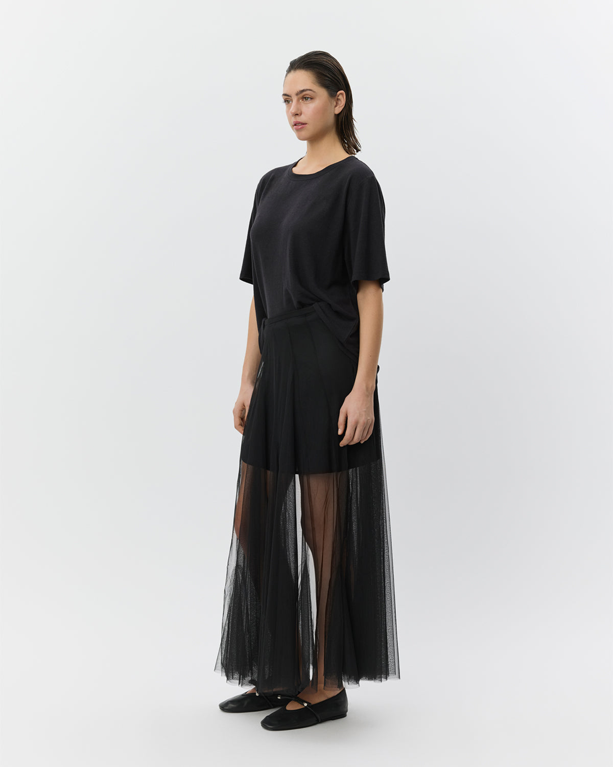ROASLYSW MAXI TULLE SKIRT Nederdel - 1000 Black | Sofie Schnoor