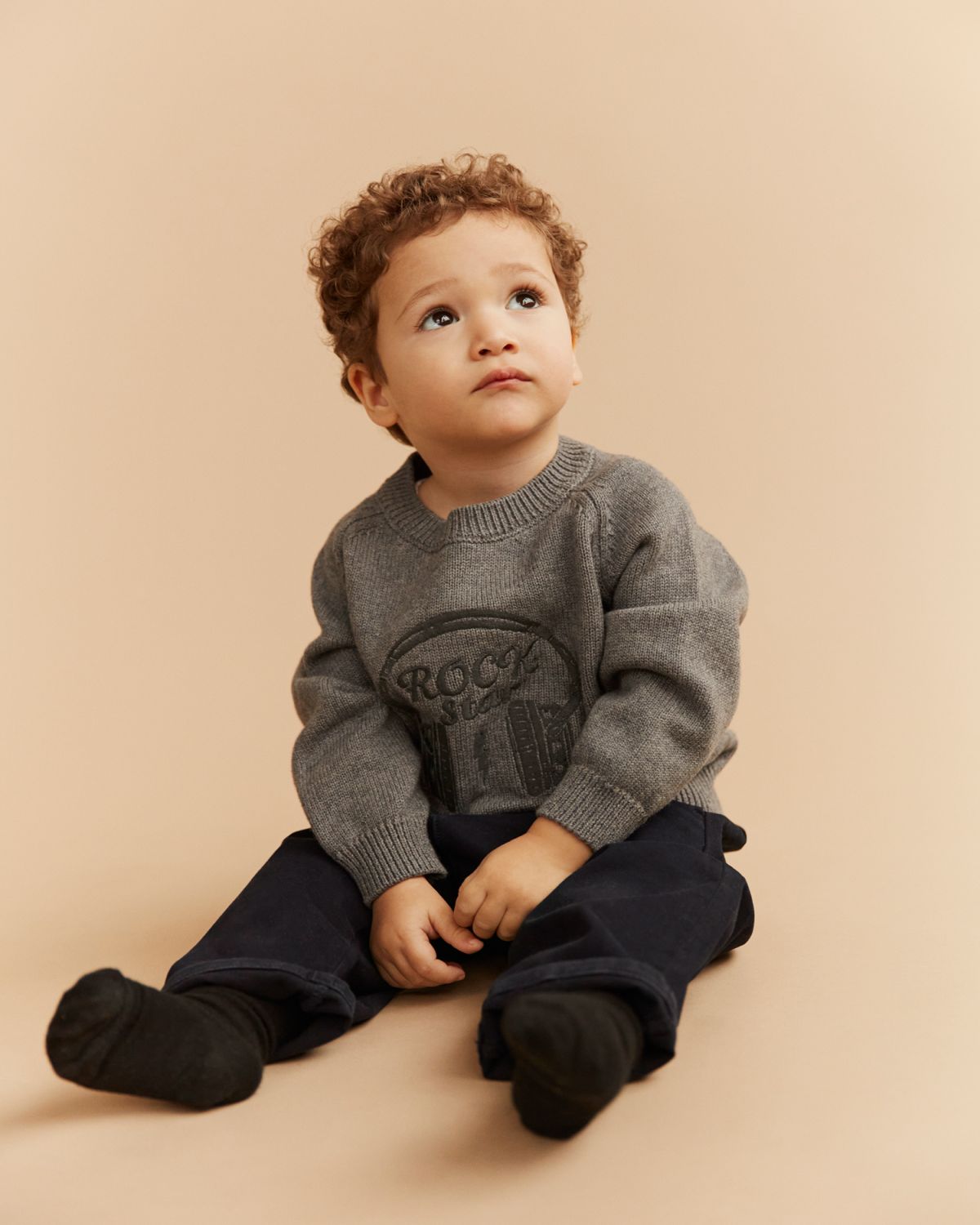 Sofie Schnoor BABY ROYSB KNIT Knit 8010 Grey melange