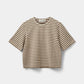 S241280-T-shirt-Brown Striped
