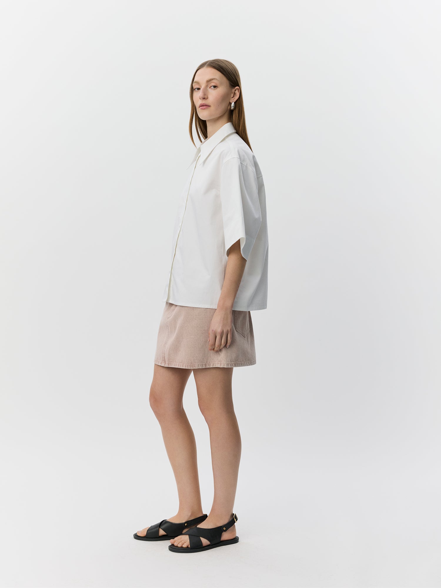 Sofie Schnoor WOMEN SAMIASW DENIM MINI NEDERDEL Nederdel 9142 Faded Rose Denim