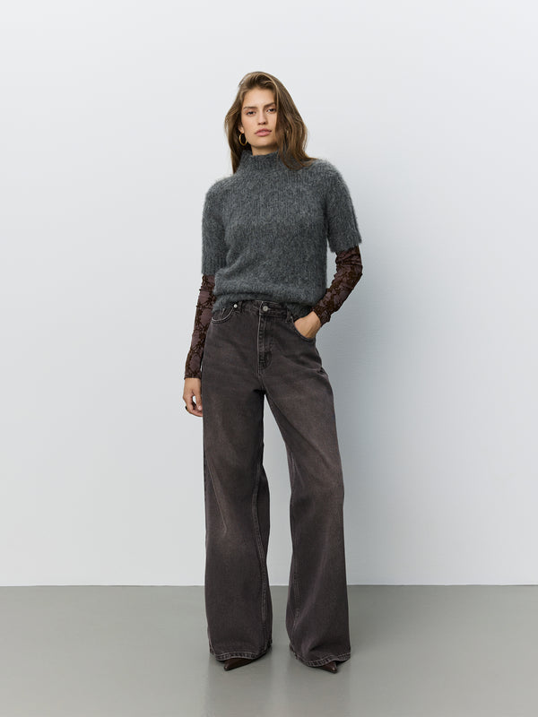 SAMINASW SHORT SLEEVE KNIT TOP