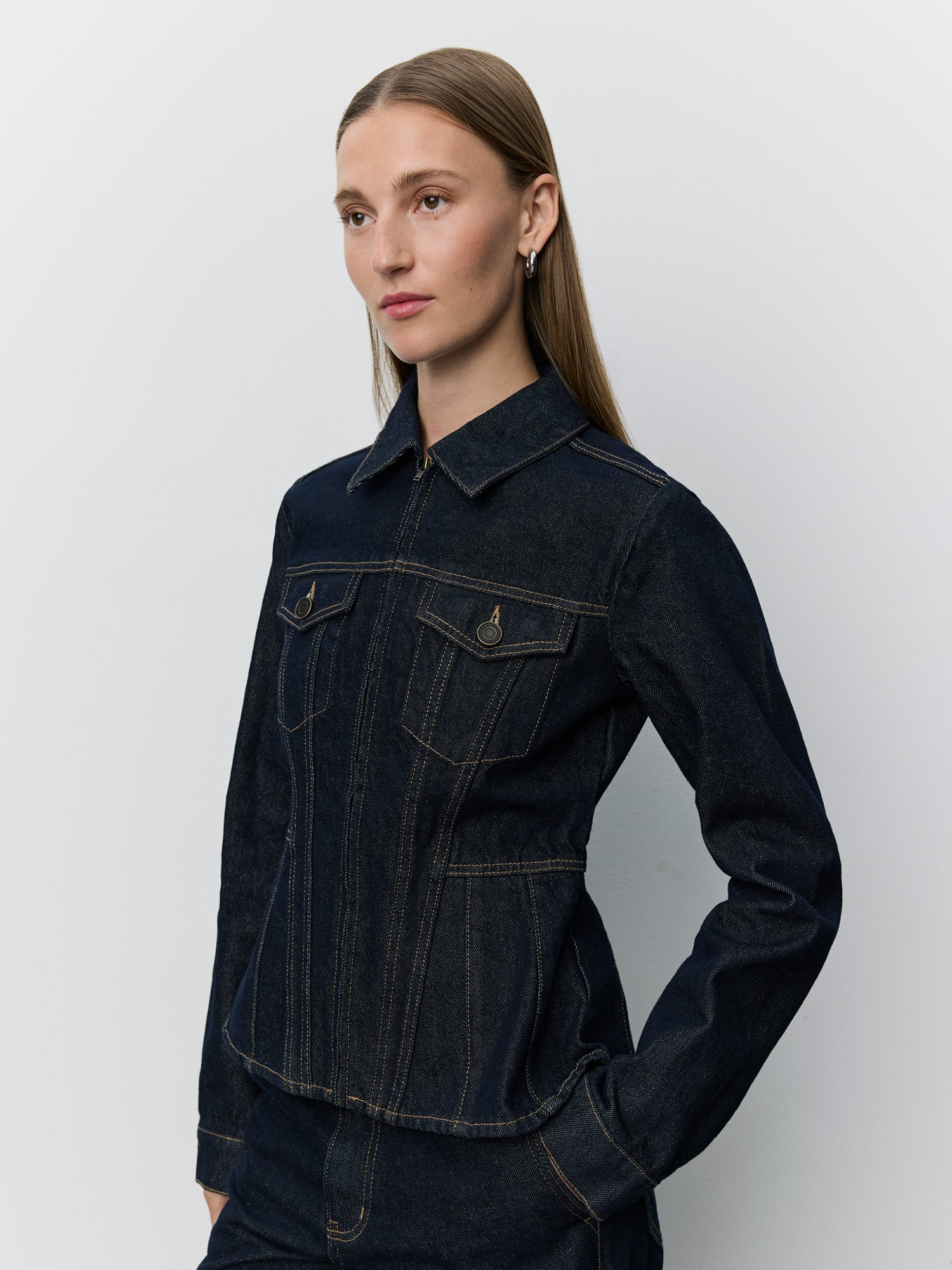 Sofie Schnoor WOMEN SAVAKISW DENIMJAKKE Jakke 5090 Dark denim blue