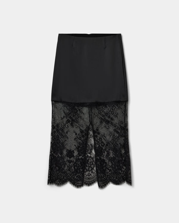 SELENESW SATIN MAXI SKIRT