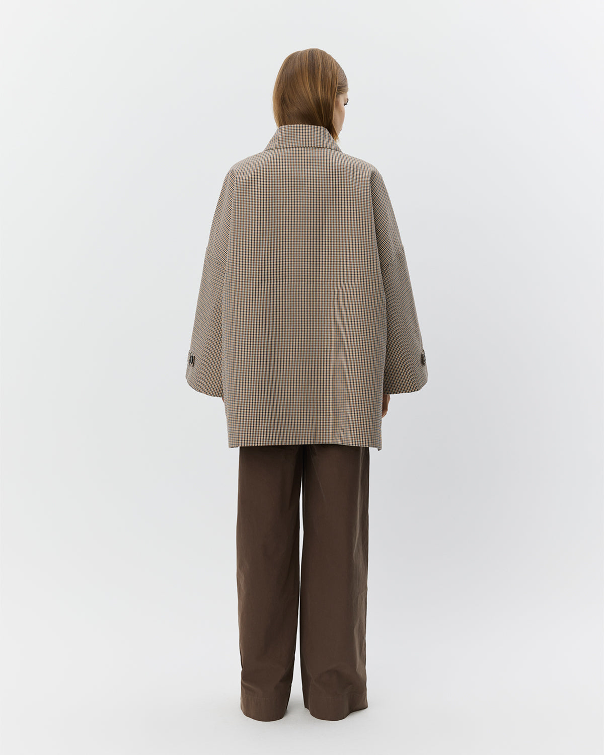 SELINASW oversize mesh jacket in Check | Jackets for women | SOFIE